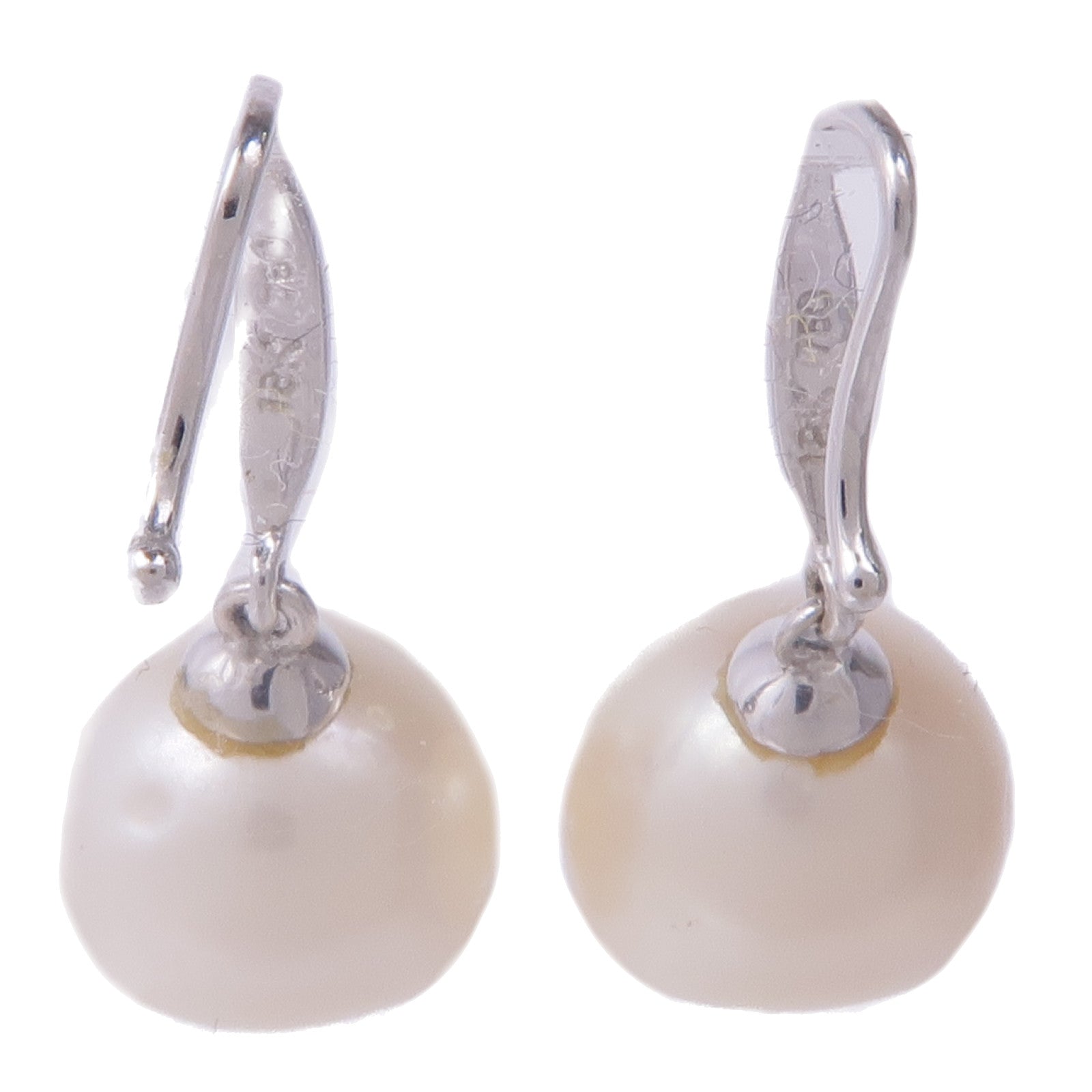 JEWELRY 18K白金Pearl Earrings珍珠耳環