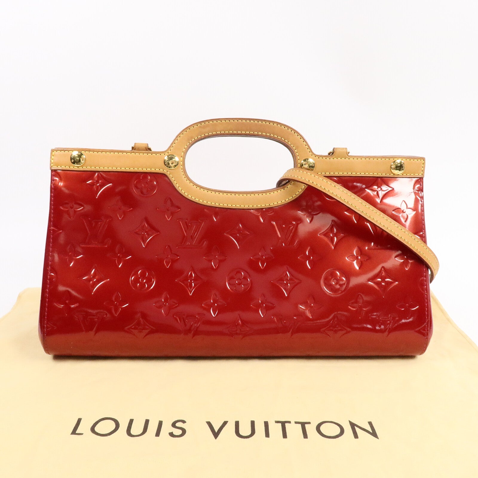 LOUIS VUITTON Monogram Vernis Roxbury Drive手挽肩背兩用袋
