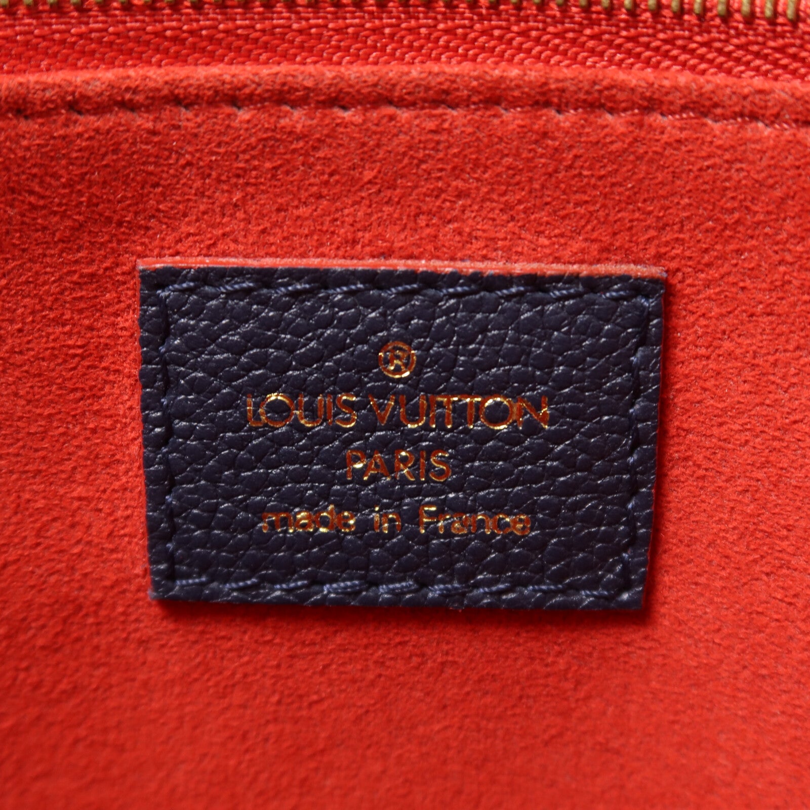 LOUIS VUITTON Monogram Empreinte Vavin PM鏈帶肩背袋深藍色