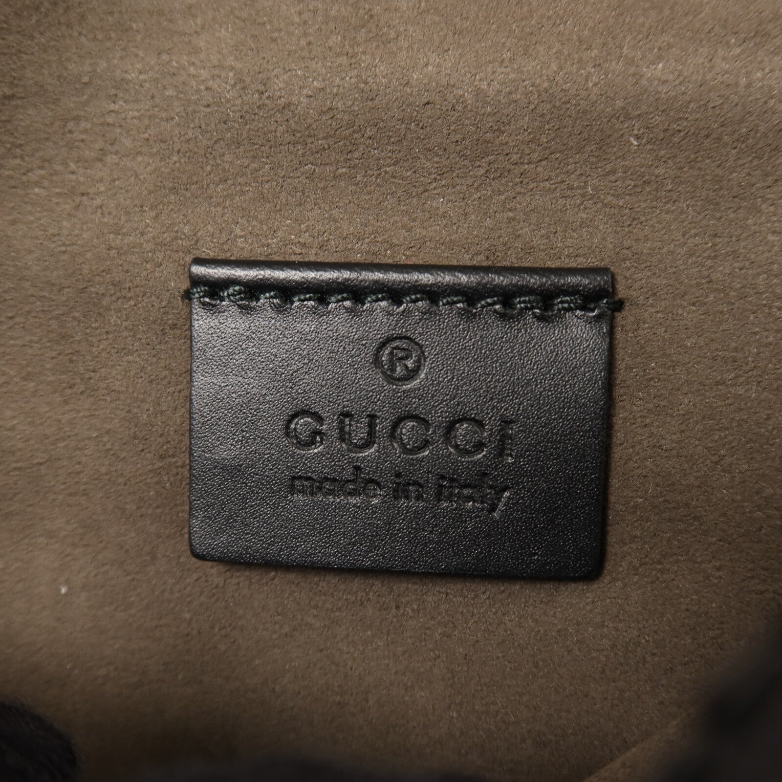 GUCCI 塗層帆布Waist Bag銀扣腰包