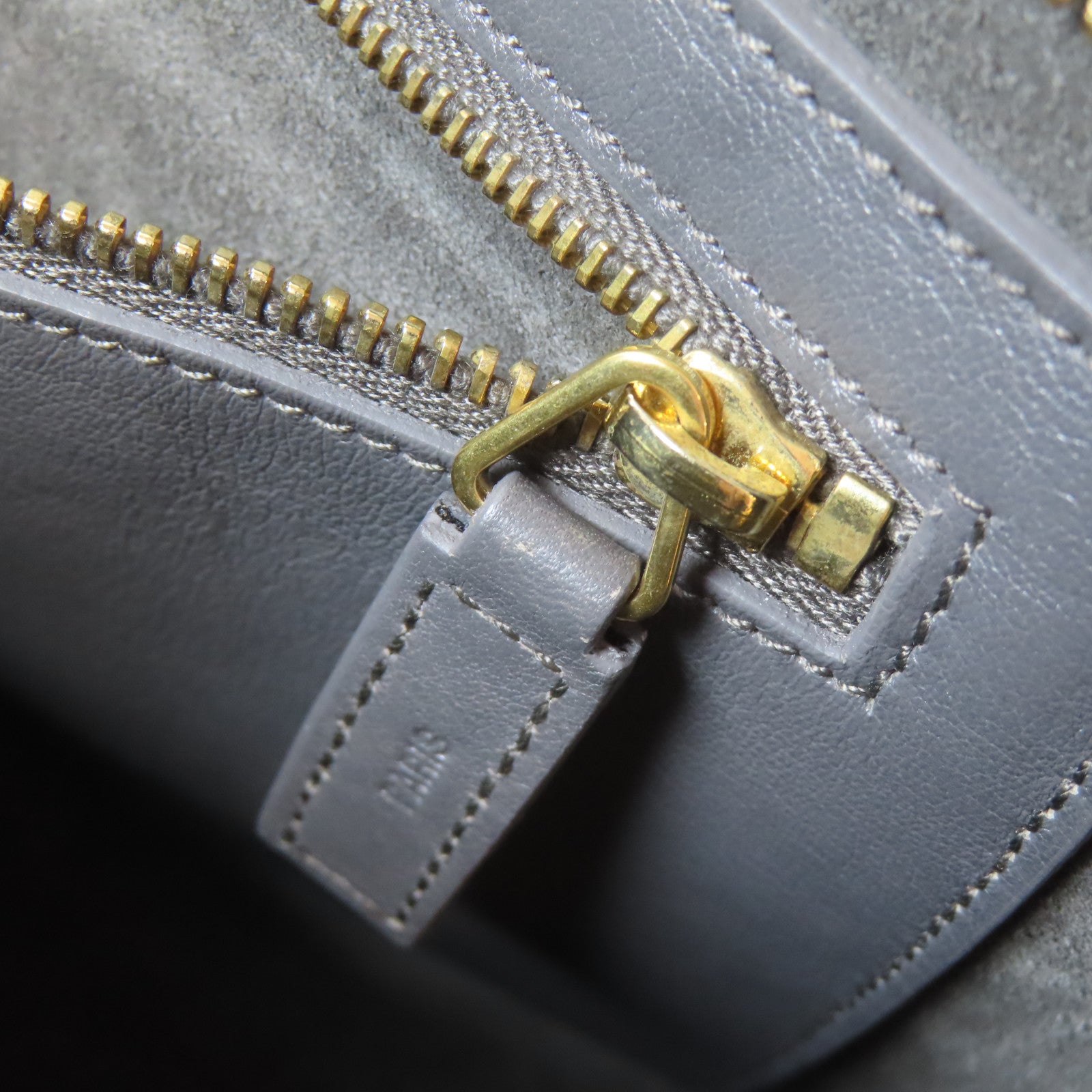SAINT LAURENT 牛皮皮革2 Way Shoulder Bag金扣手挽肩背兩用袋灰色