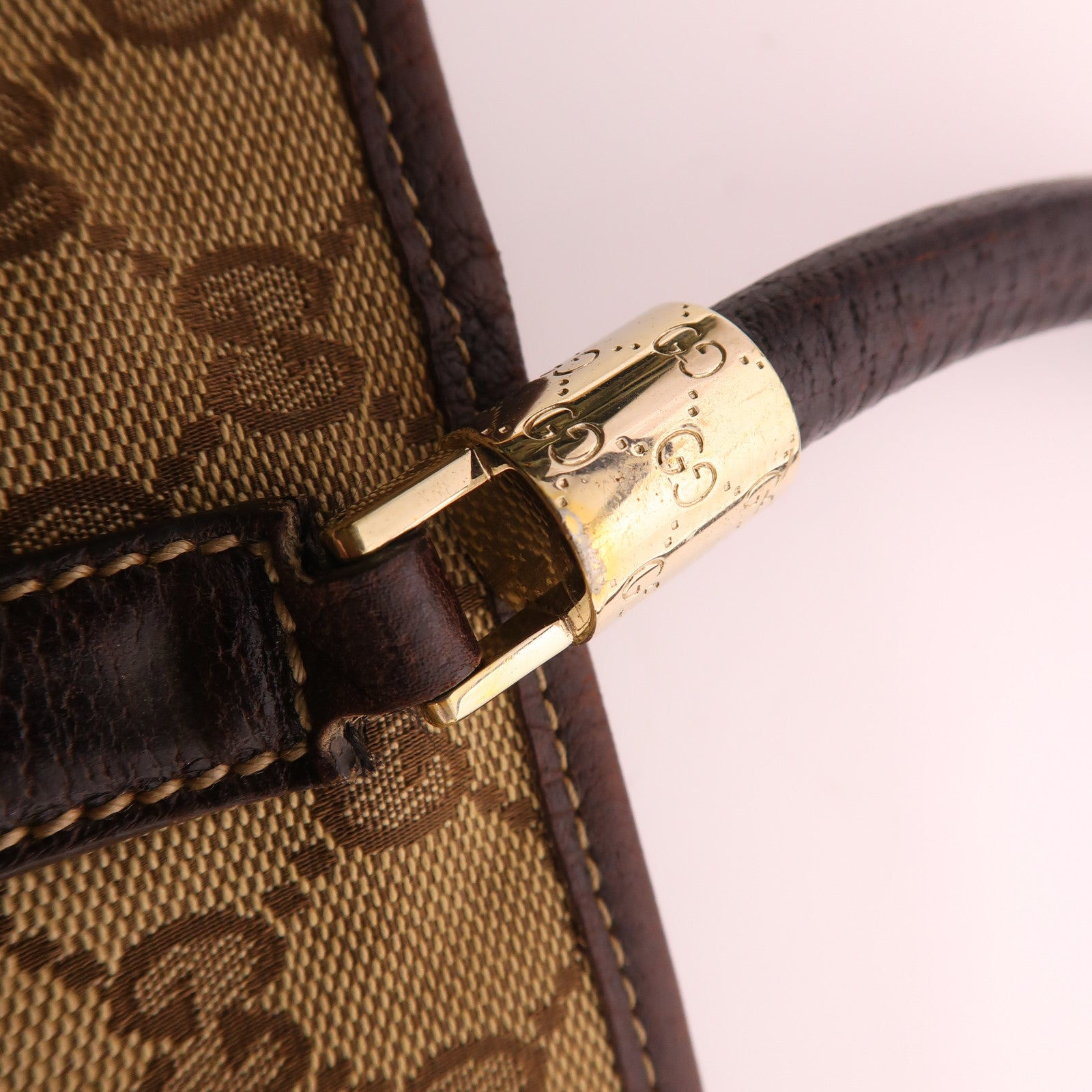 GUCCI 【激減優惠】帆布Tote Bag金扣手挽袋