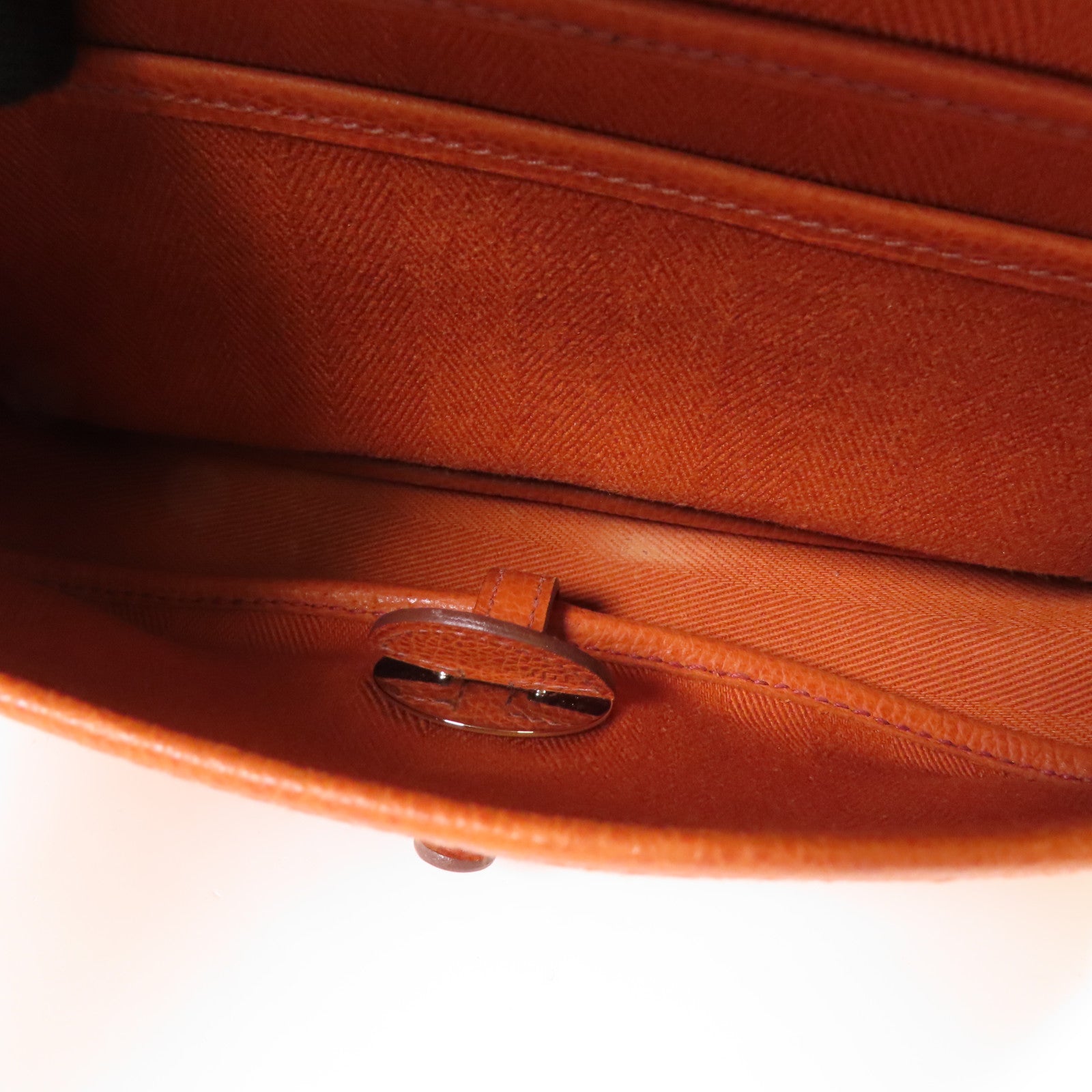 HERMES 【激減優惠】帆布/牛皮皮革Sac Colorado銀扣肩背袋