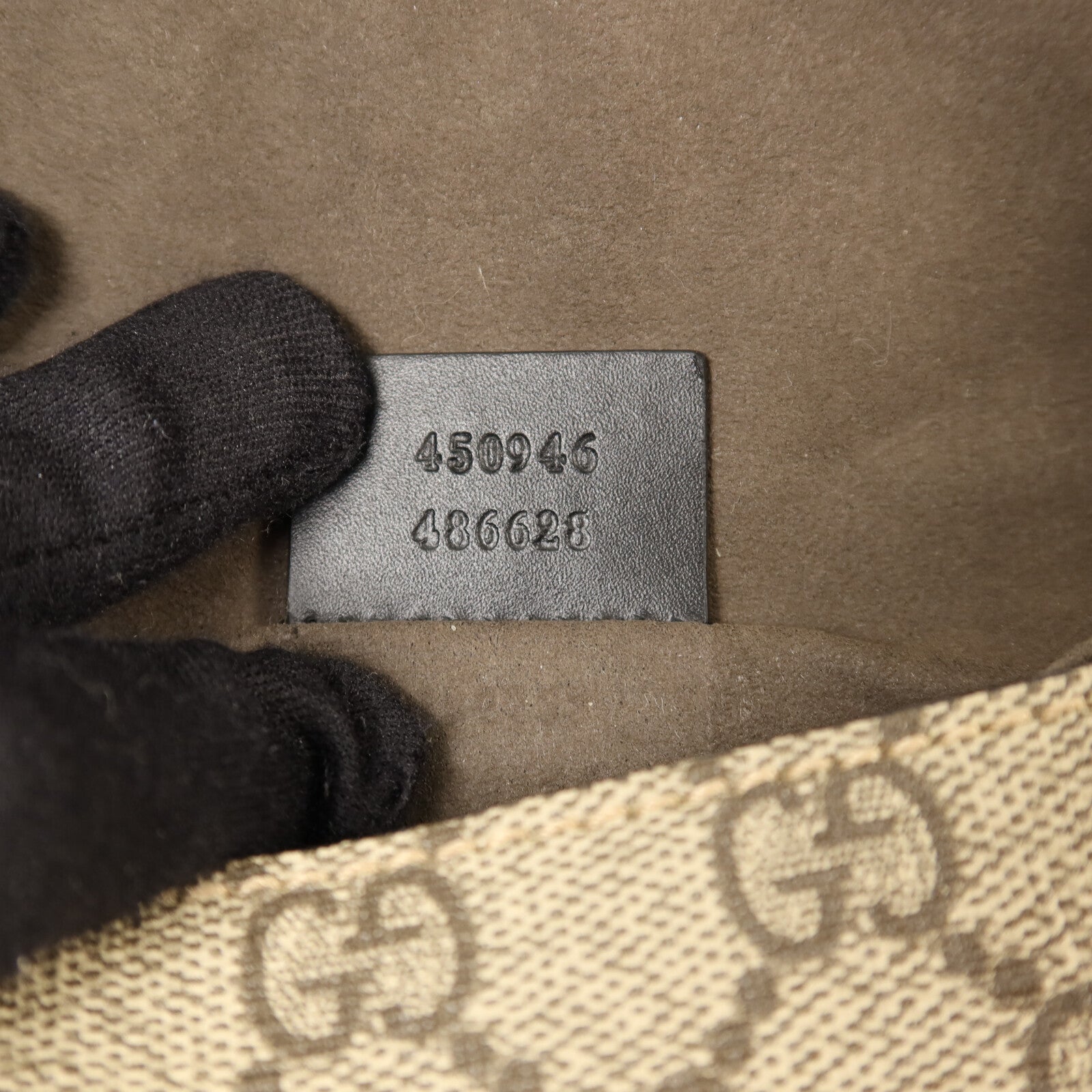 GUCCI 塗層帆布Waist Bag銀扣腰包