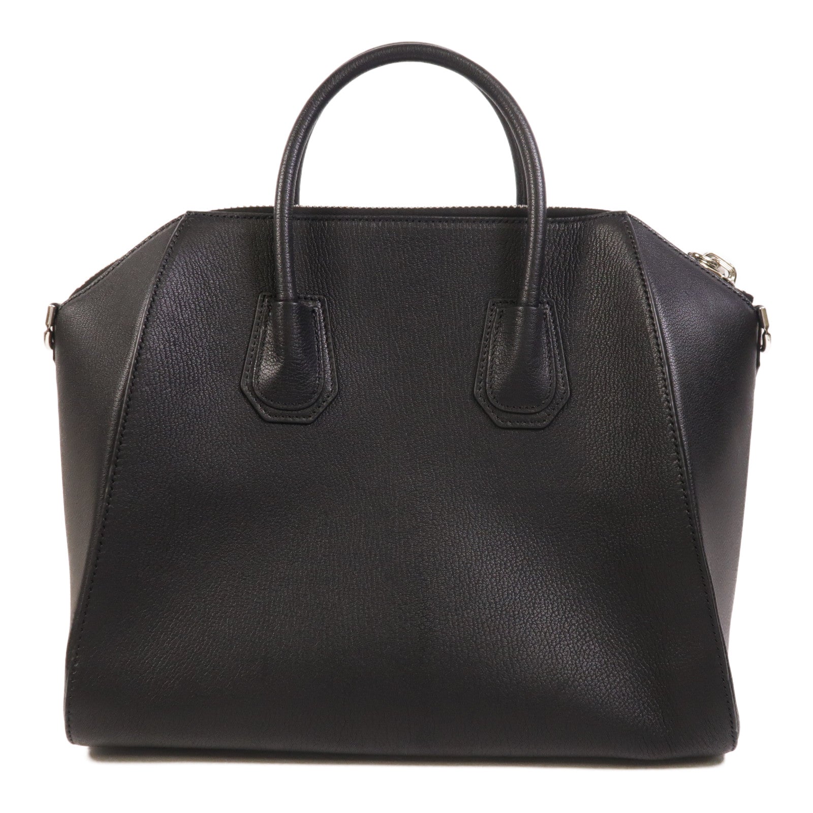 GIVENCHY 牛皮皮革Antigona銀扣手挽肩背兩用袋