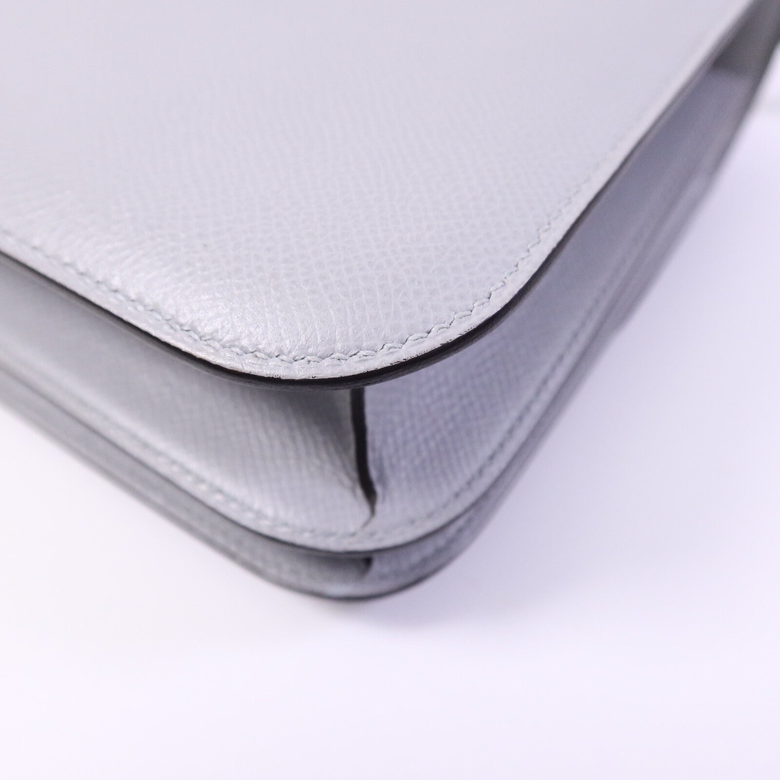 HERMES Epsom皮革Constance 24肩背袋Gris Mouette