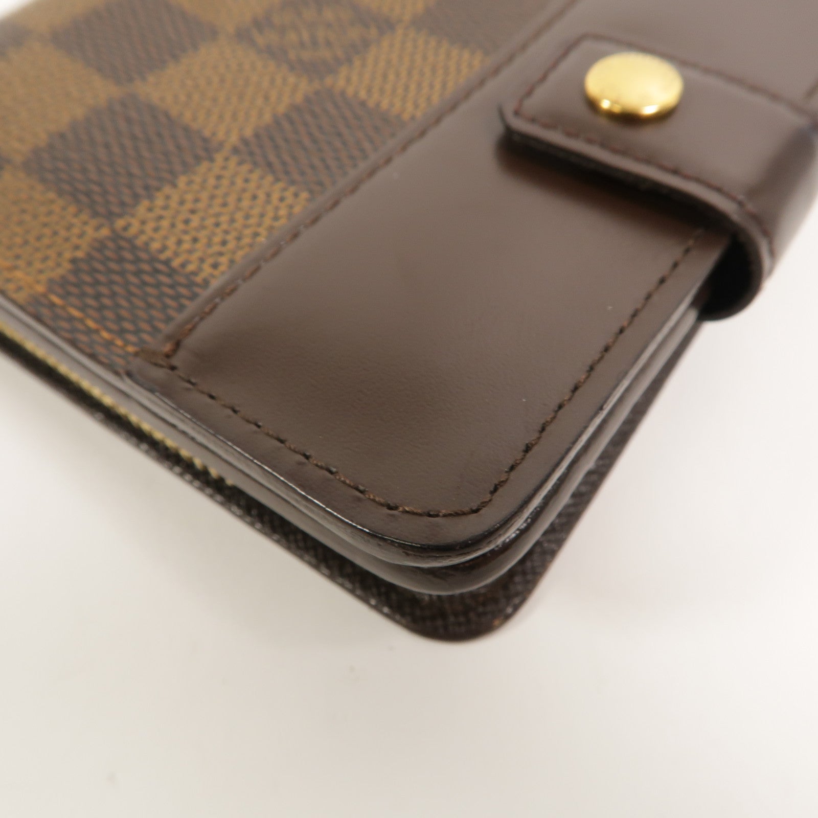 LOUIS VUITTON Damier Ebene Compact Zip Wallet錢包