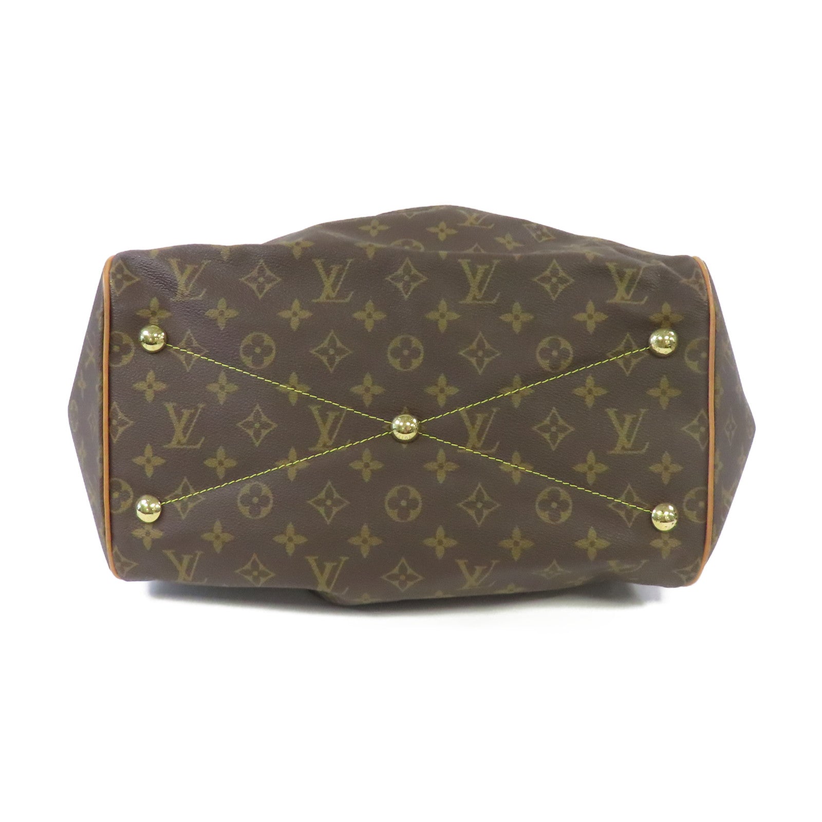 LOUIS VUITTON Monogram Tivoli GM金扣手挽袋啡色