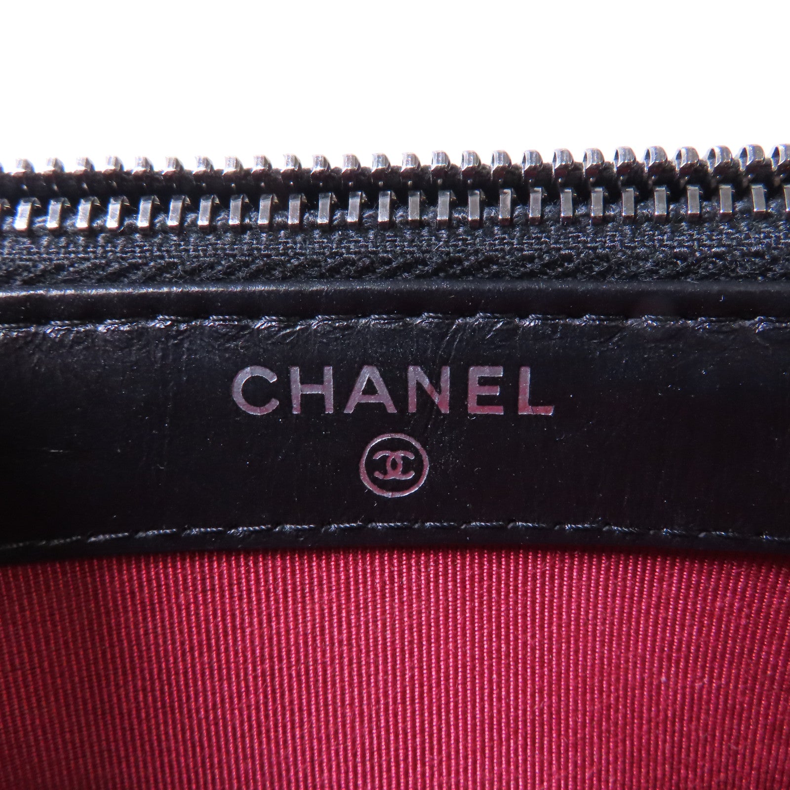 CHANEL 菱格牛皮皮革Gabrielle Clutch金/銀扣鏈帶肩背袋黑色