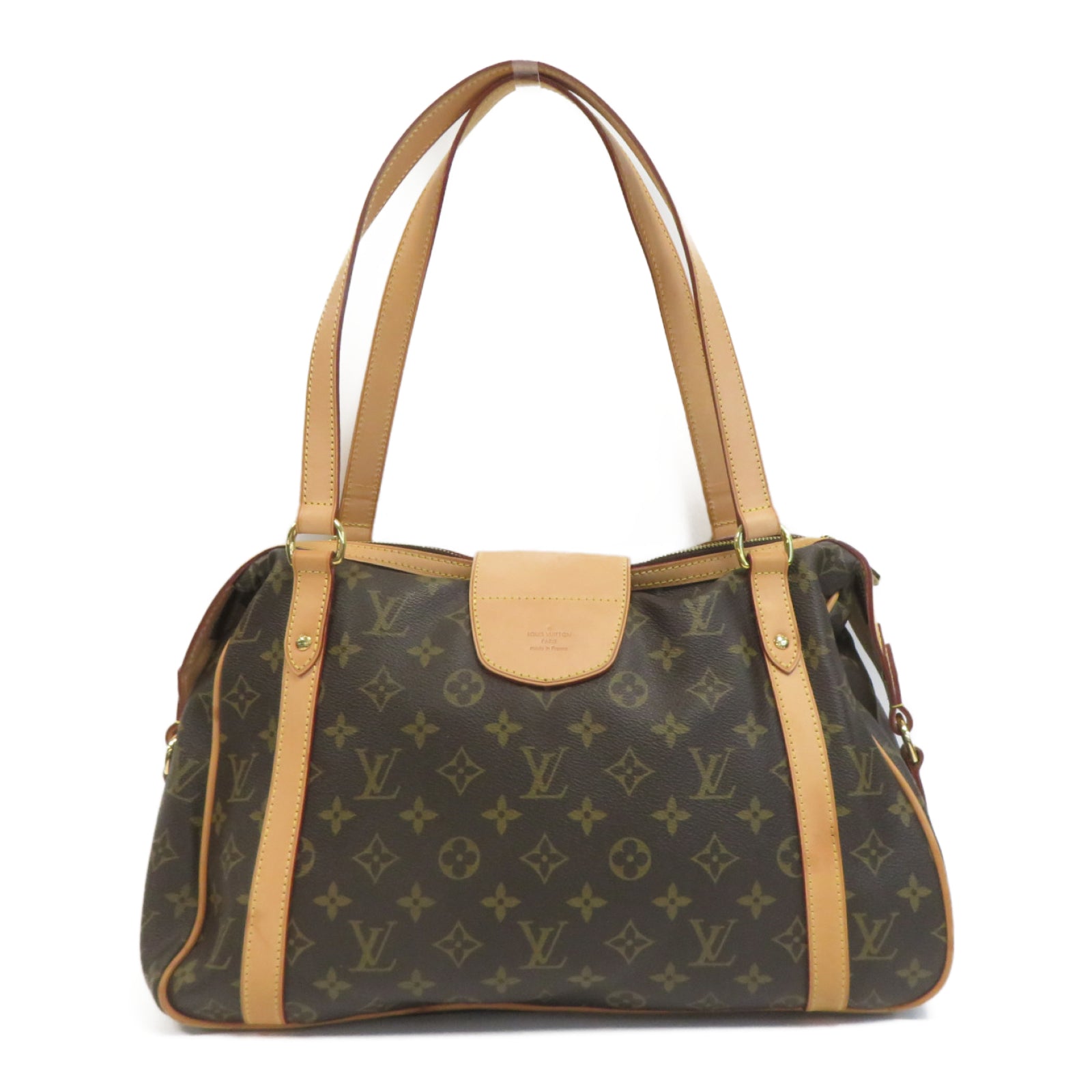 LOUIS VUITTON Monogram Stresa金扣肩背袋啡色