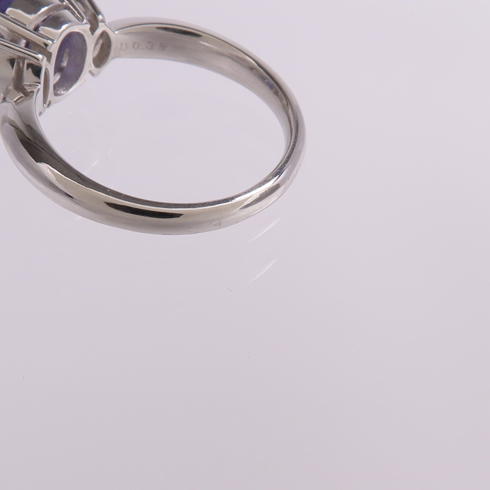 JEWELRY PT900鉑金Tanzanite Diamond Ring坦桑石/鑽石戒指US#7.25