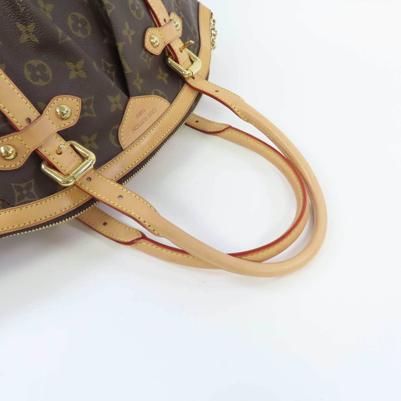 LOUIS VUITTON Monogram Tivoli GM金扣手挽袋啡色