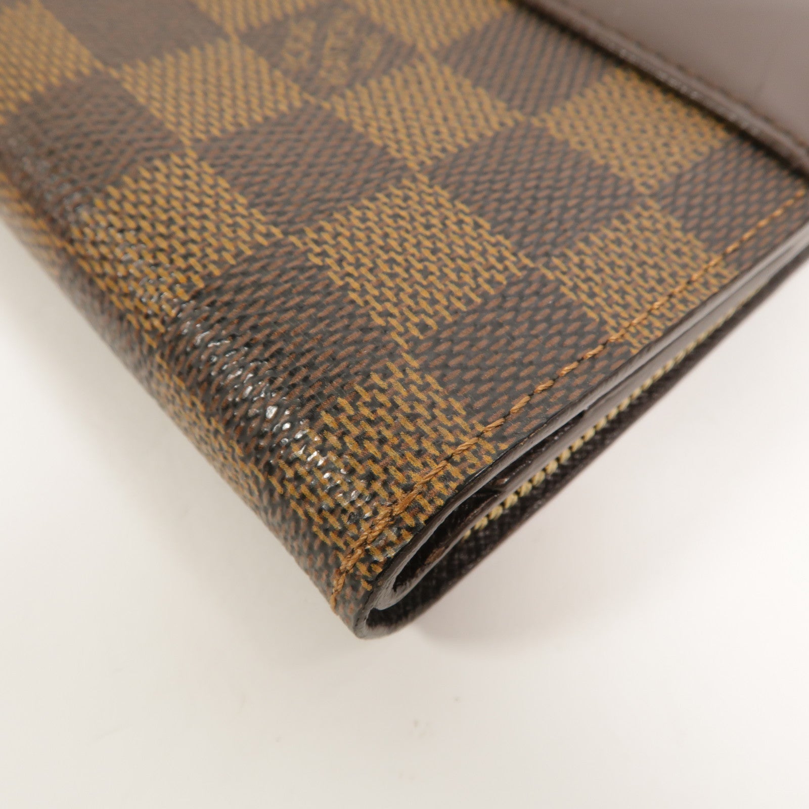 LOUIS VUITTON Damier Ebene Compact Zip Wallet錢包