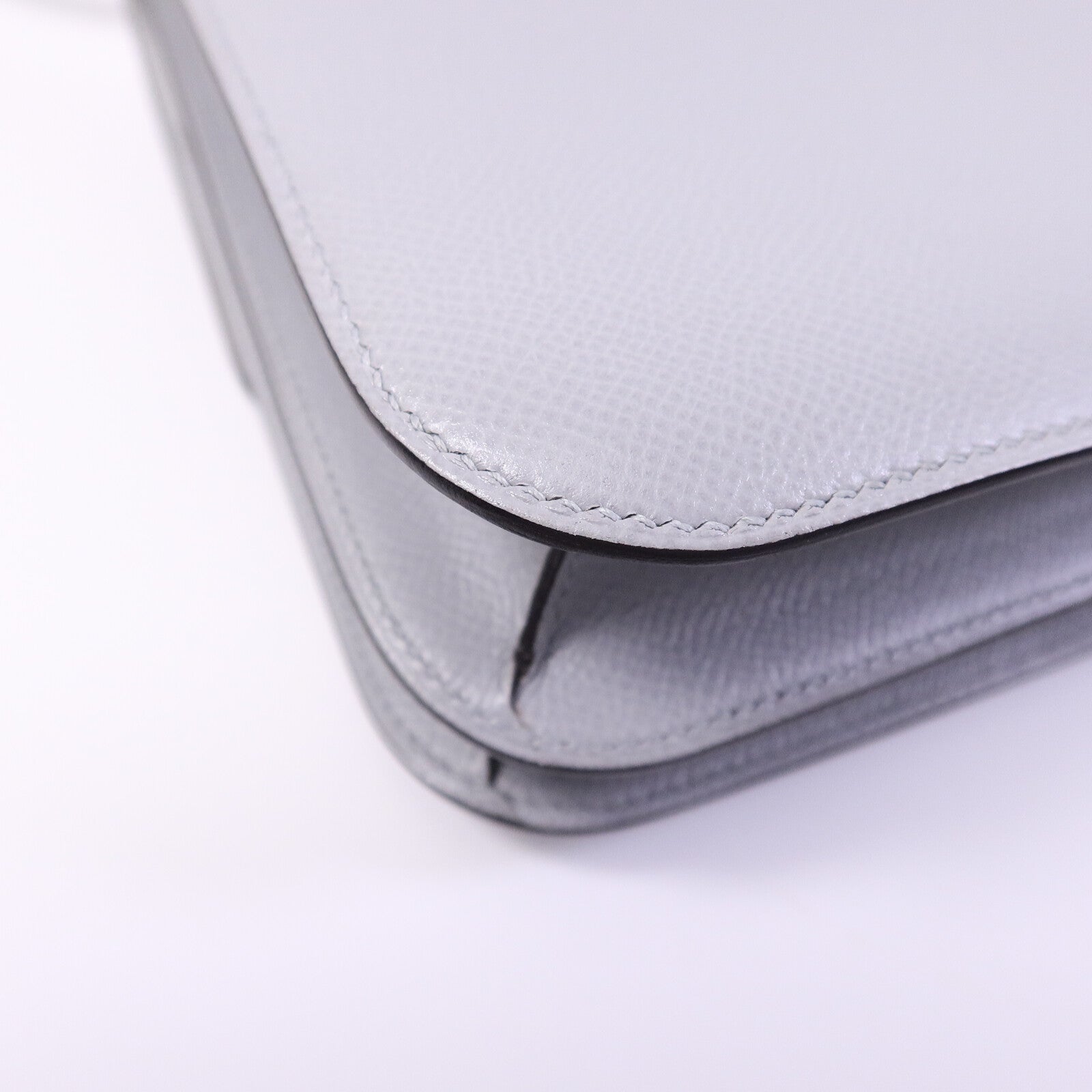 HERMES Epsom皮革Constance 24肩背袋Gris Mouette
