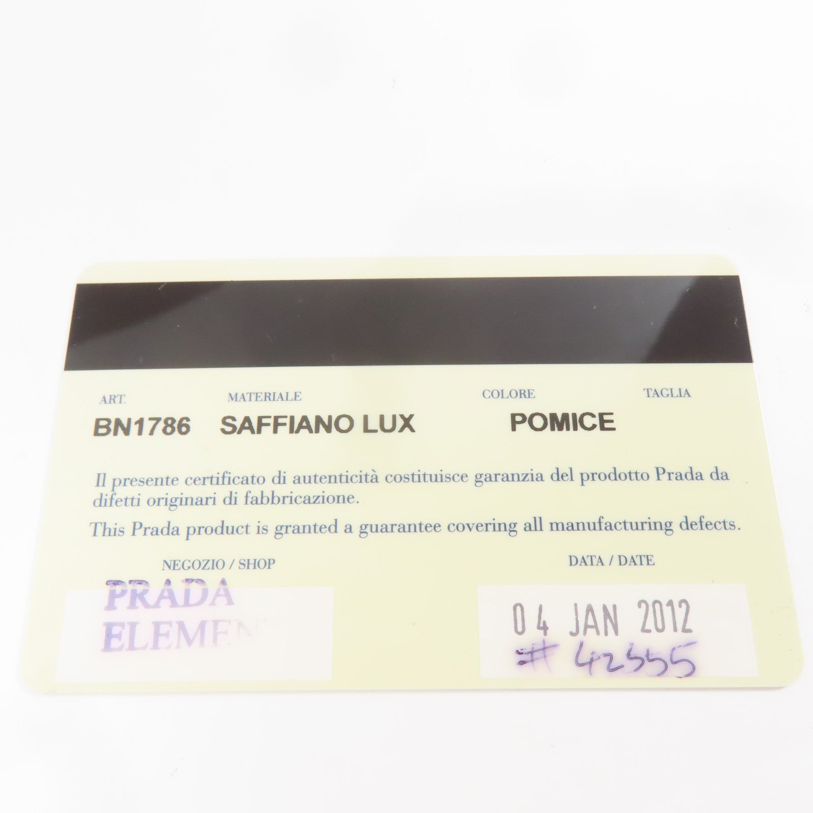 PRADA 牛皮皮革Saffiano Lux金扣手挽袋灰色