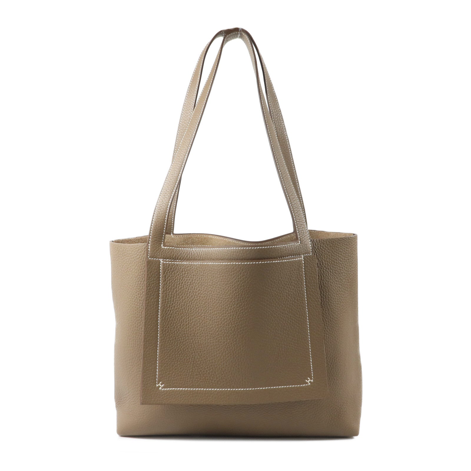 HERMES Clemence皮革Cabasellier 31肩背袋Etoupe