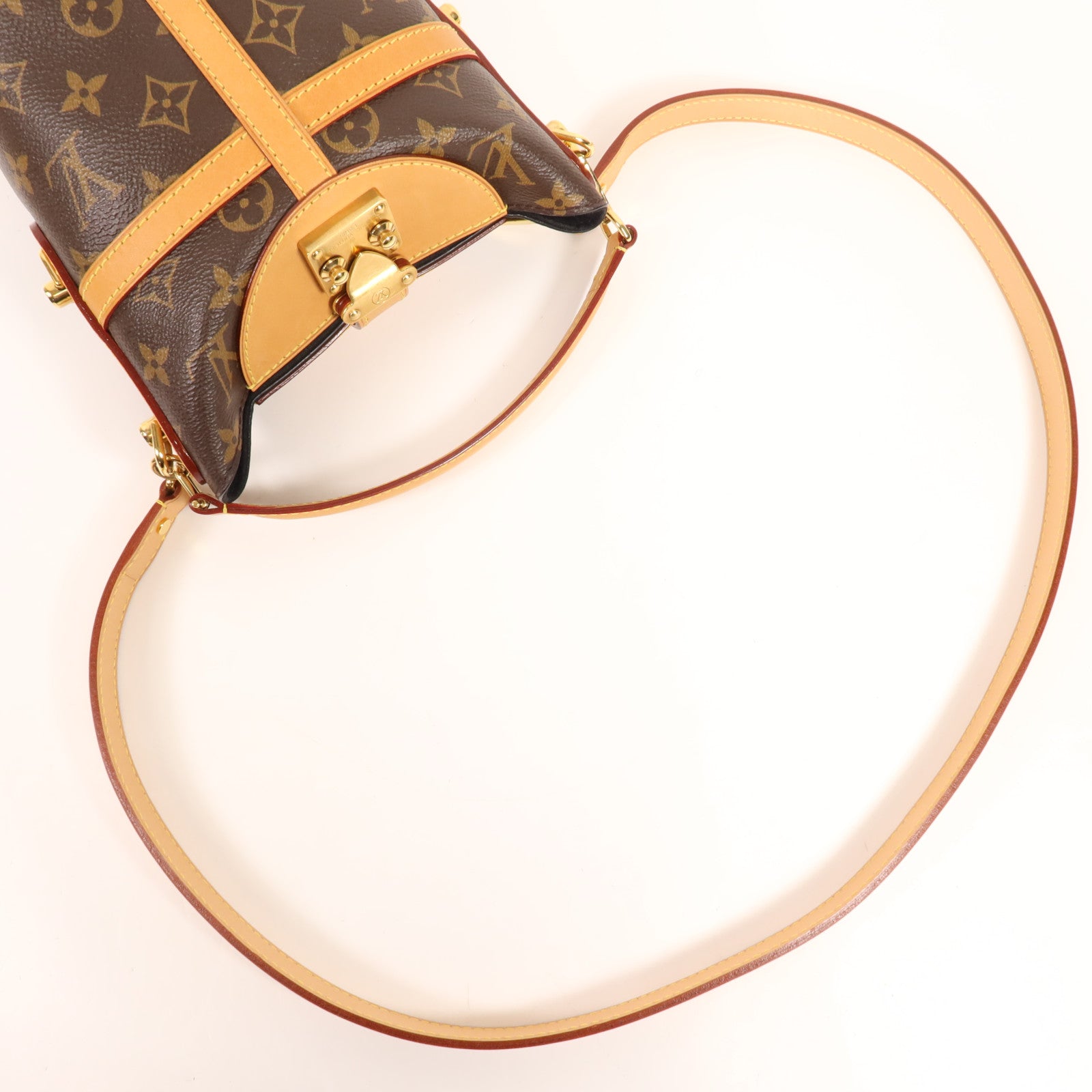 LOUIS VUITTON Monogram Duffle金扣手挽肩背兩用袋