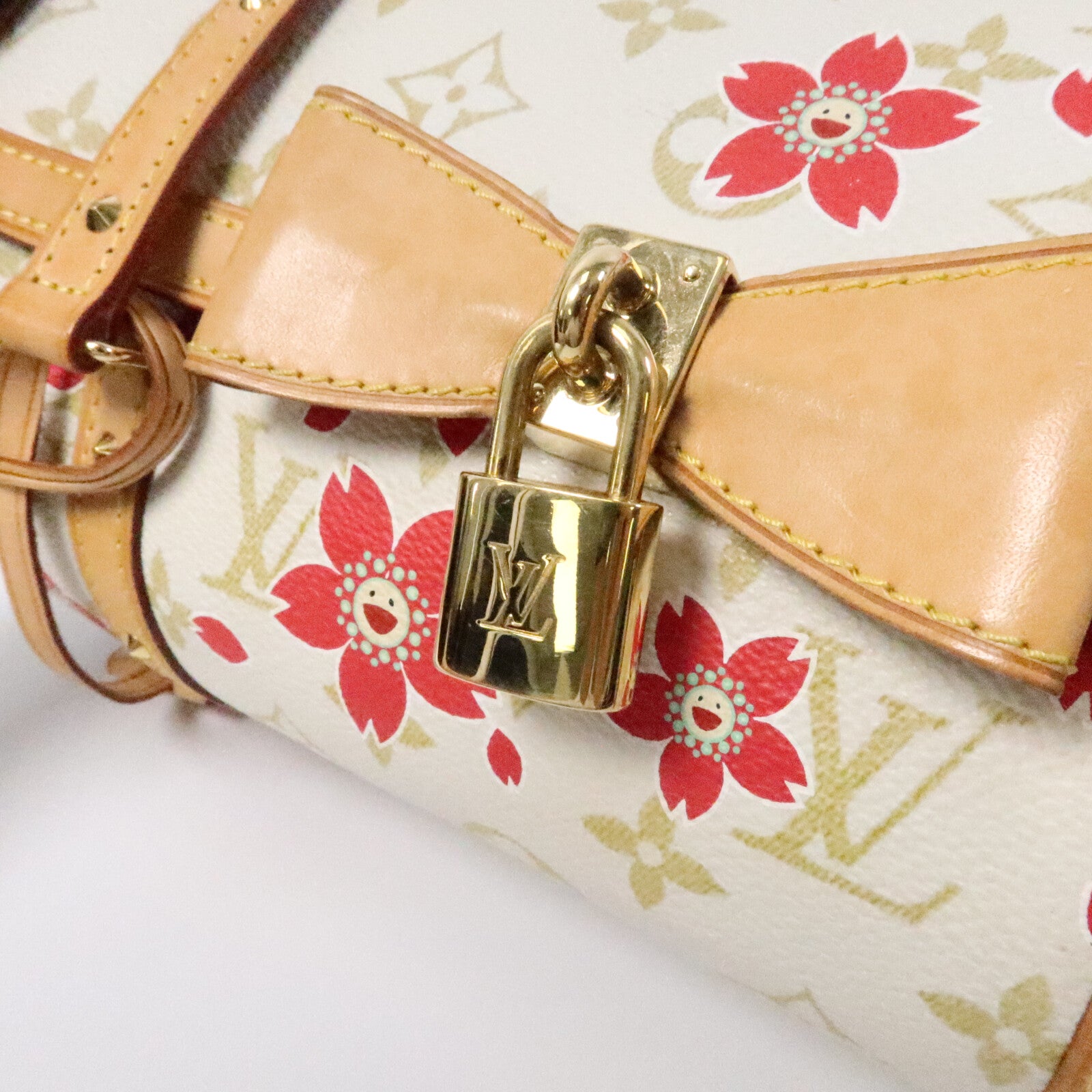 LOUIS VUITTON Monogram LVxMurakami Cherry Blossom Papillon手挽袋