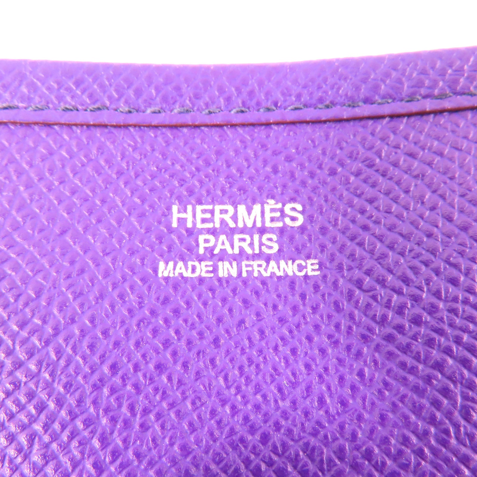 HERMES Epsom皮革Evelyne PM銀扣肩背袋9K Iris