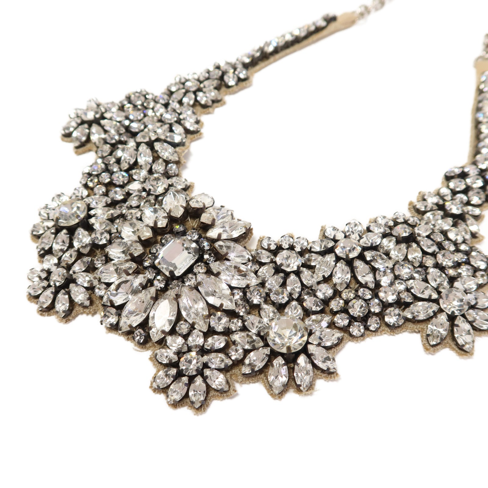 Valentino 金屬/水鑽/絲質Necklace項鍊