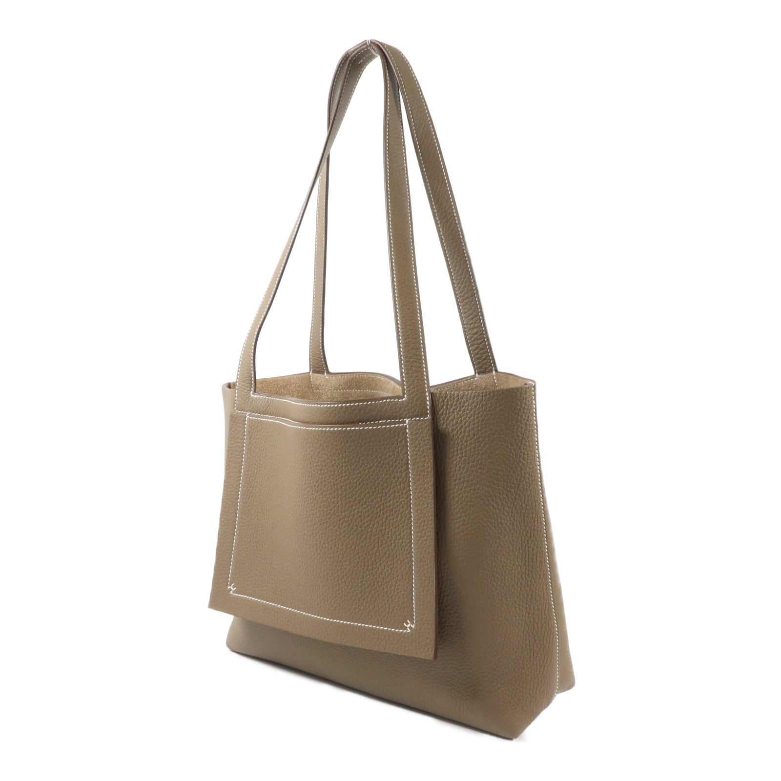 HERMES Clemence皮革Cabasellier 31肩背袋Etoupe