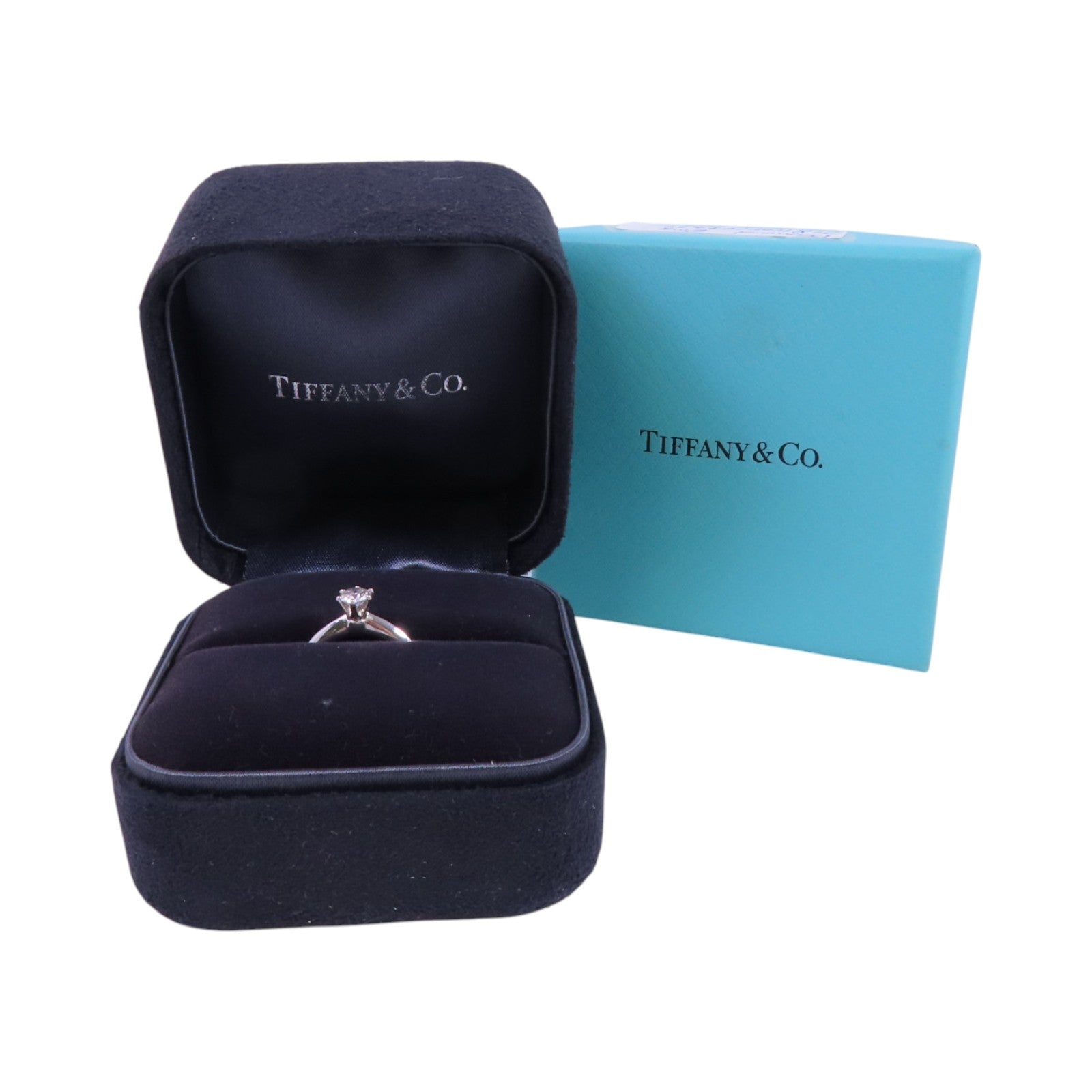 TIFFANY＆CO PT950鉑金Diamond Ring鑽石戒指US#3.5