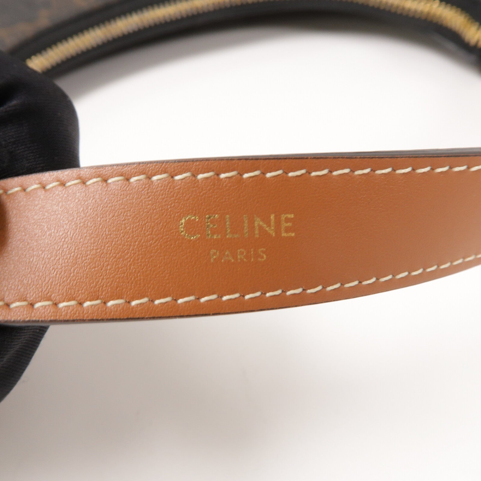 CELINE 塗層帆布Ava Medium Triomphe肩背袋