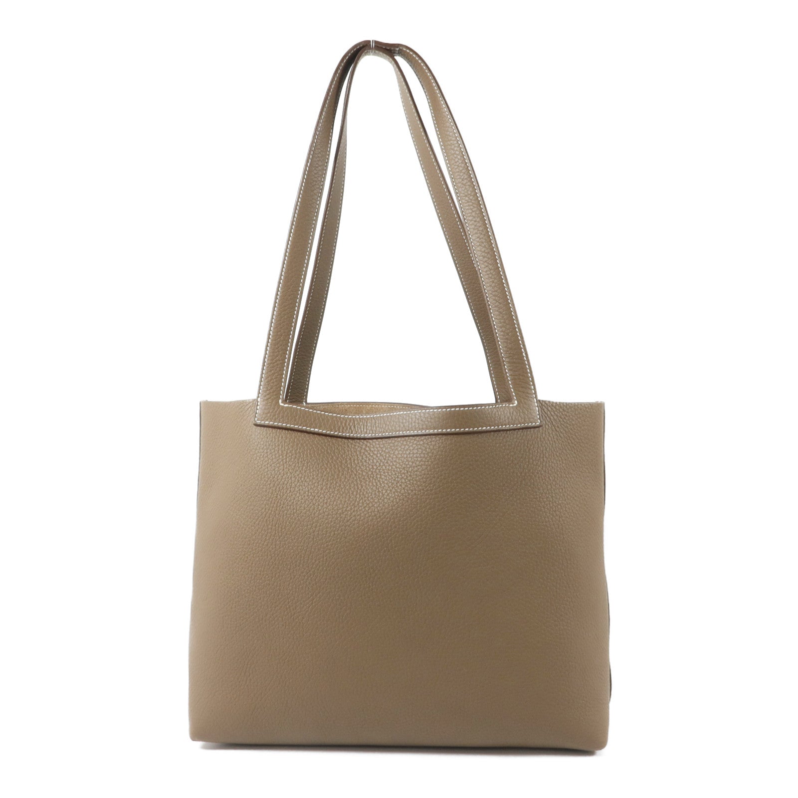 HERMES Clemence皮革Cabasellier 31肩背袋Etoupe