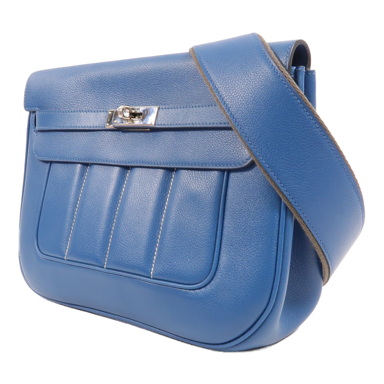 HERMES Evercolor皮革Berline 28肩背袋Colvert