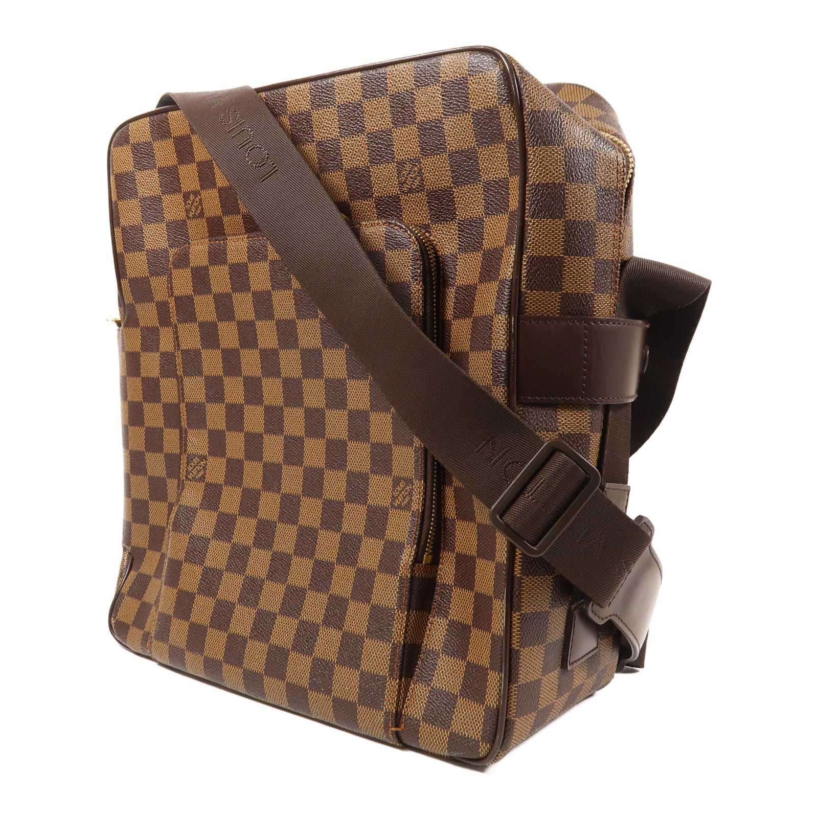 LOUIS VUITTON Damier Oraf GM金扣肩背袋