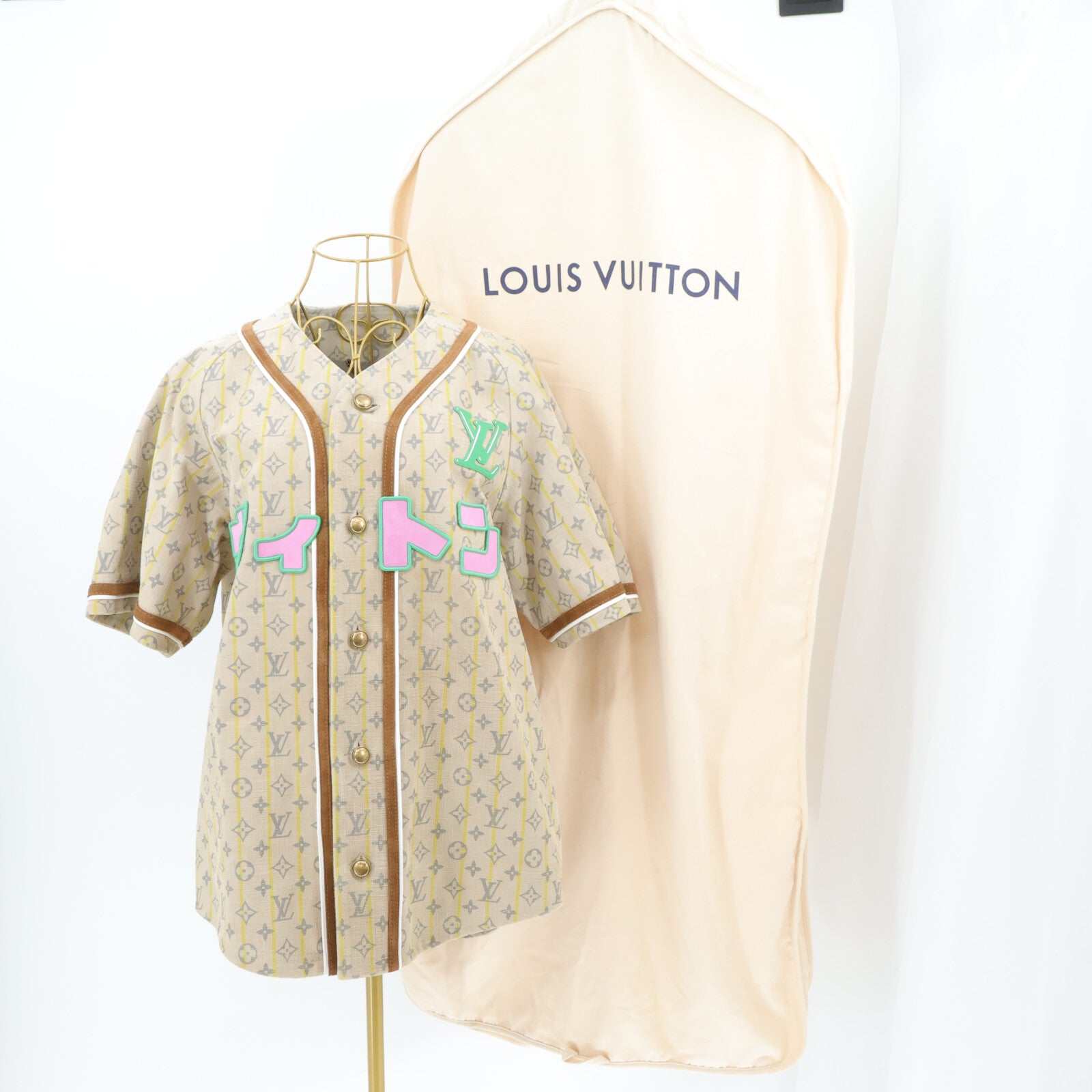 LOUIS VUITTON Leather Baseball Shirt 上衣