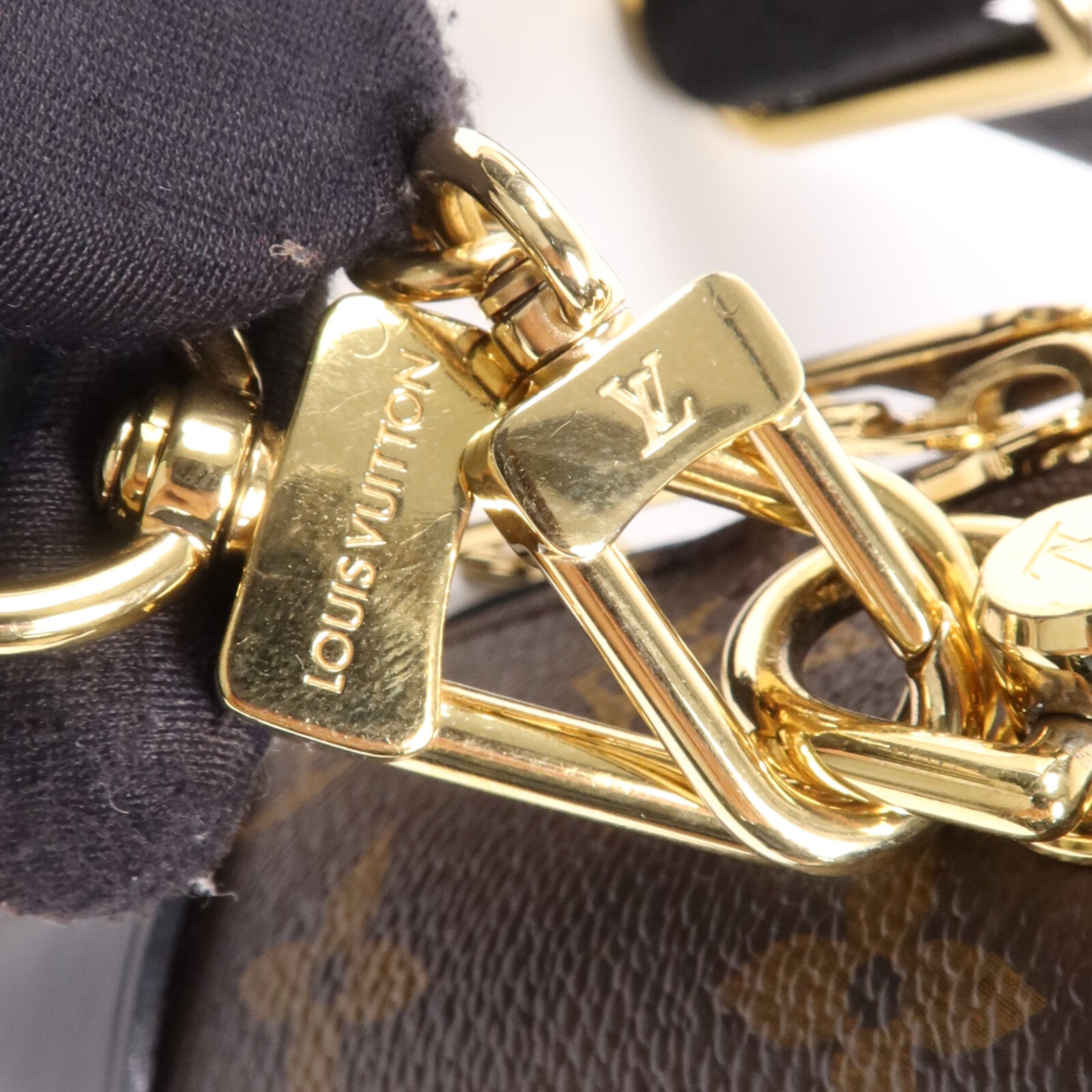 LOUIS VUITTON Monogram Petite Malle Souple金扣手挽肩背兩用袋