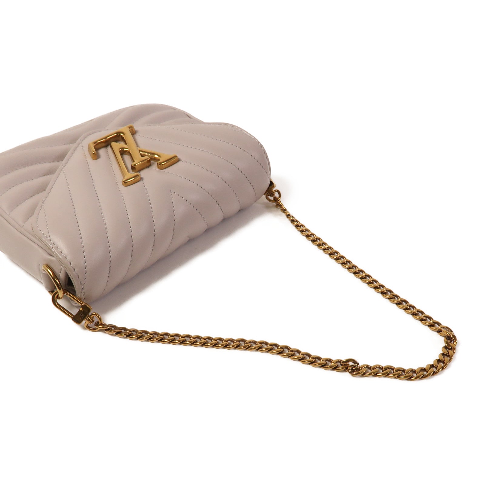 LOUIS VUITTON 牛皮皮革New Wave Multi-Pochette金扣手挽肩背兩用袋