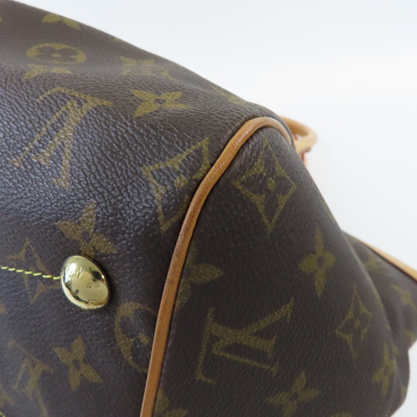 LOUIS VUITTON Monogram Tivoli GM金扣手挽袋啡色