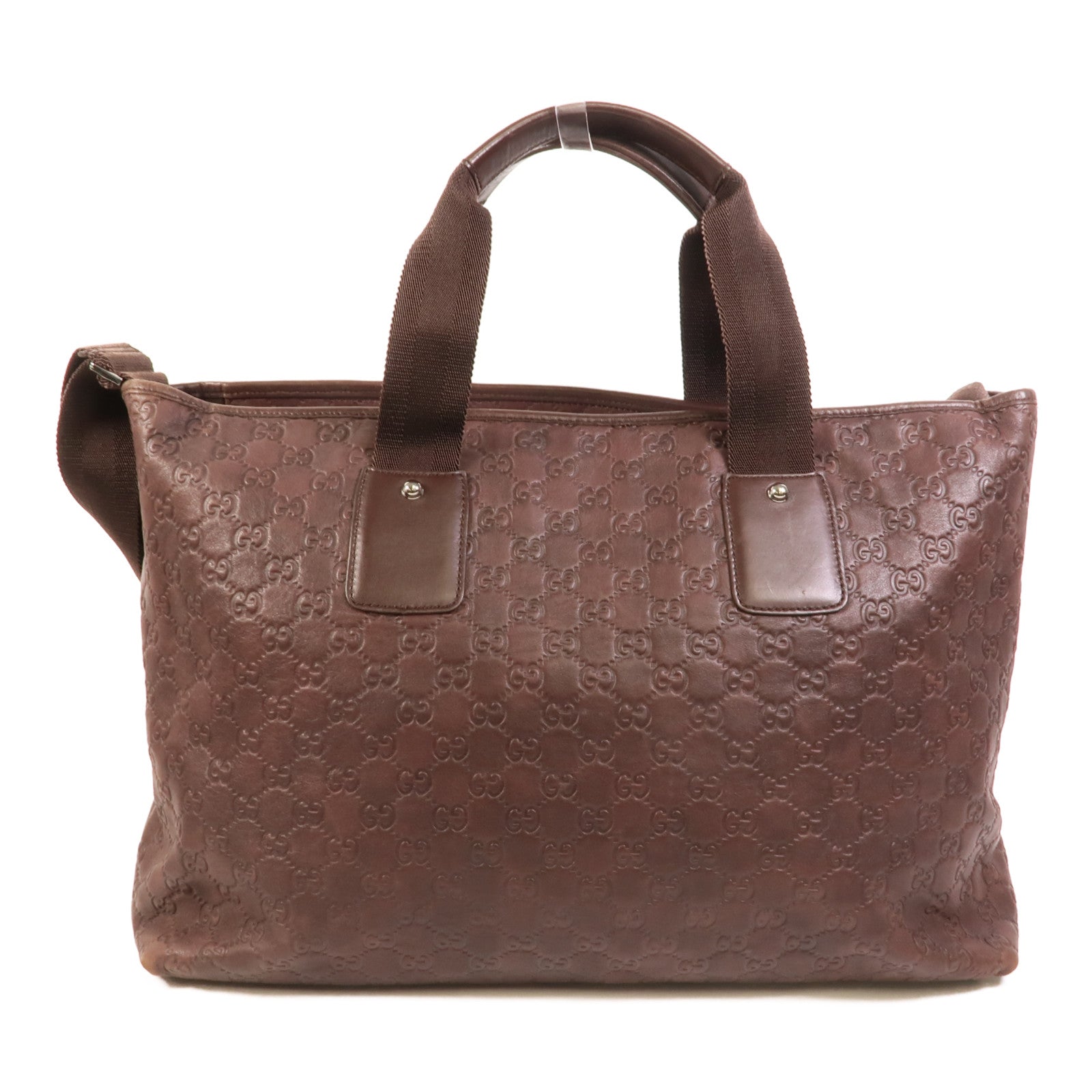 GUCCI 牛皮皮革GG Guccissima Tote手挽肩背兩用袋