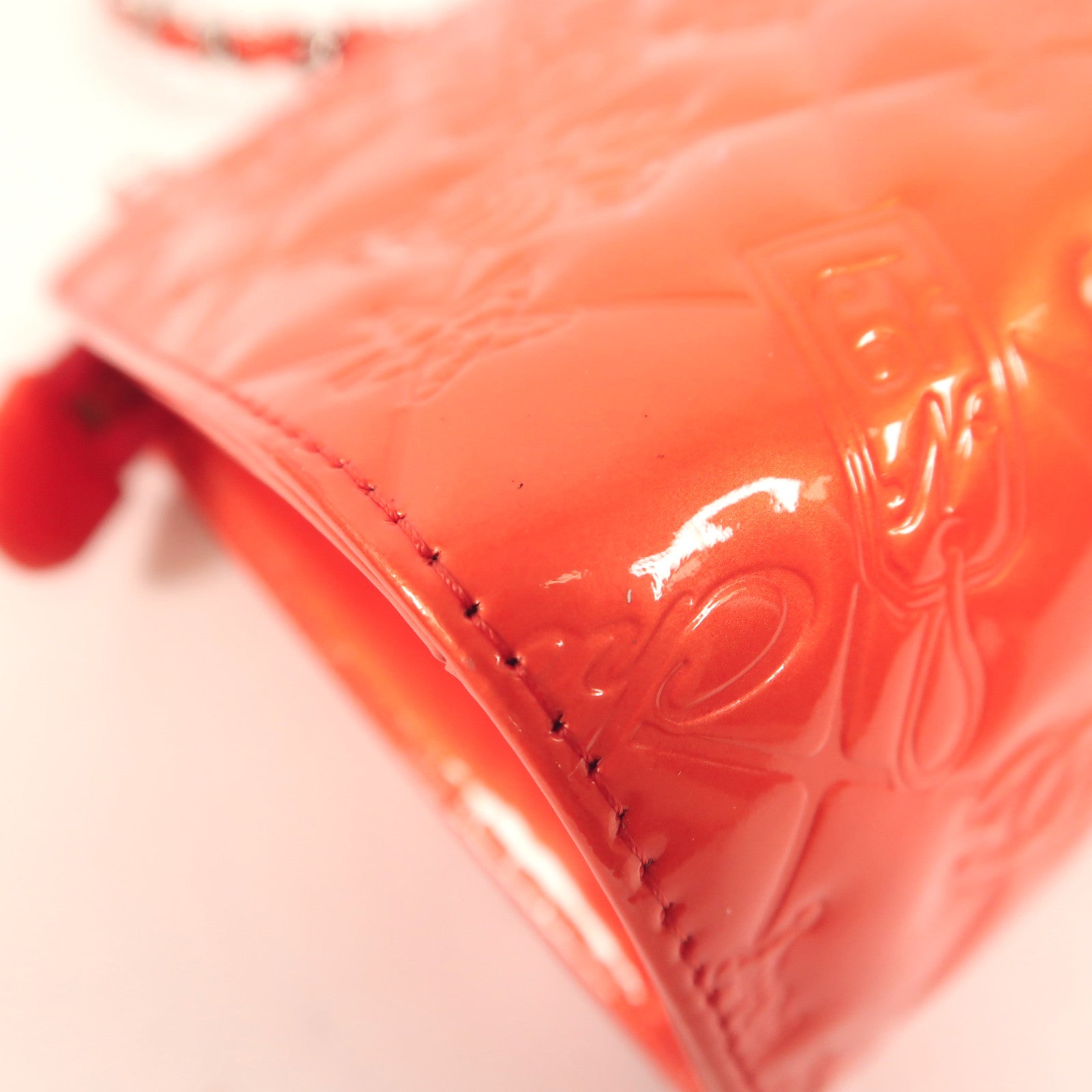 CHANEL 【激減優惠】漆皮皮革Chain Shoulder銀扣鏈帶肩背袋