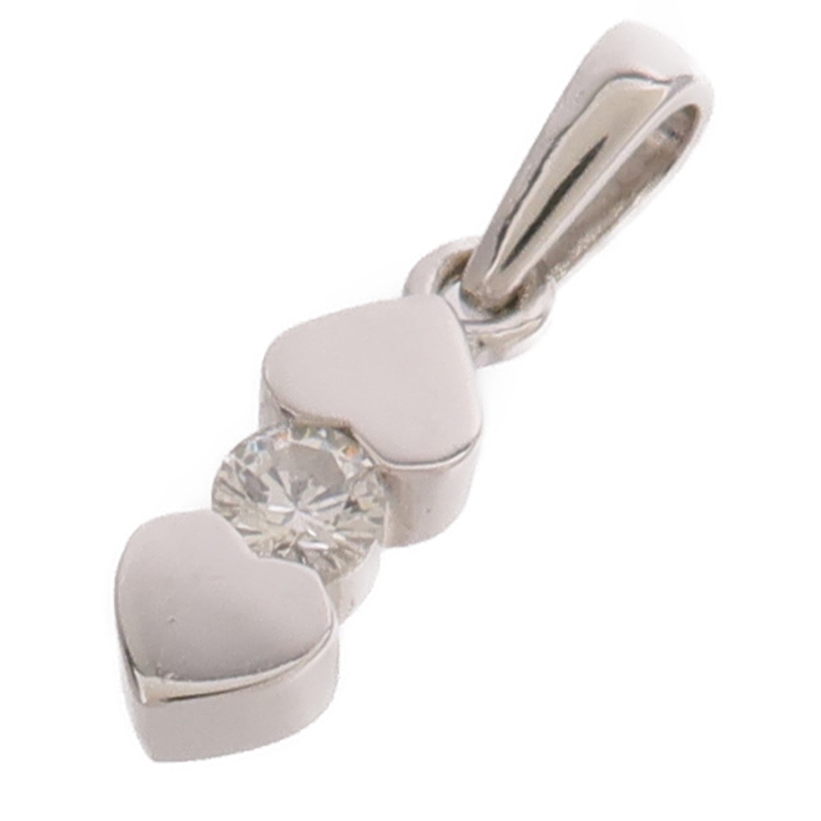 JEWELRY 18K白金Diamond Pendant Top鑽石吊墜
