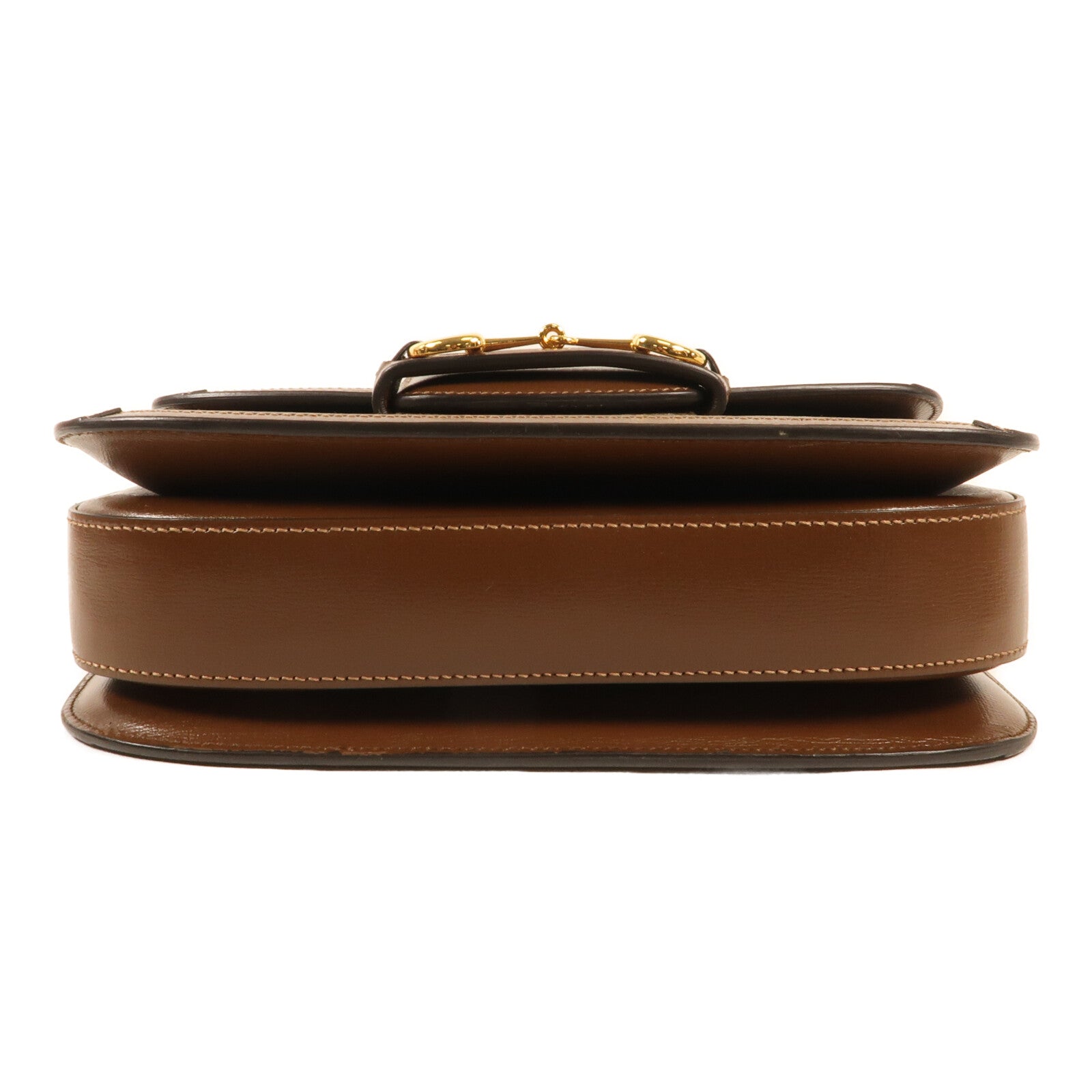 GUCCI 塗層皮革Morsebit 1955金扣肩背袋