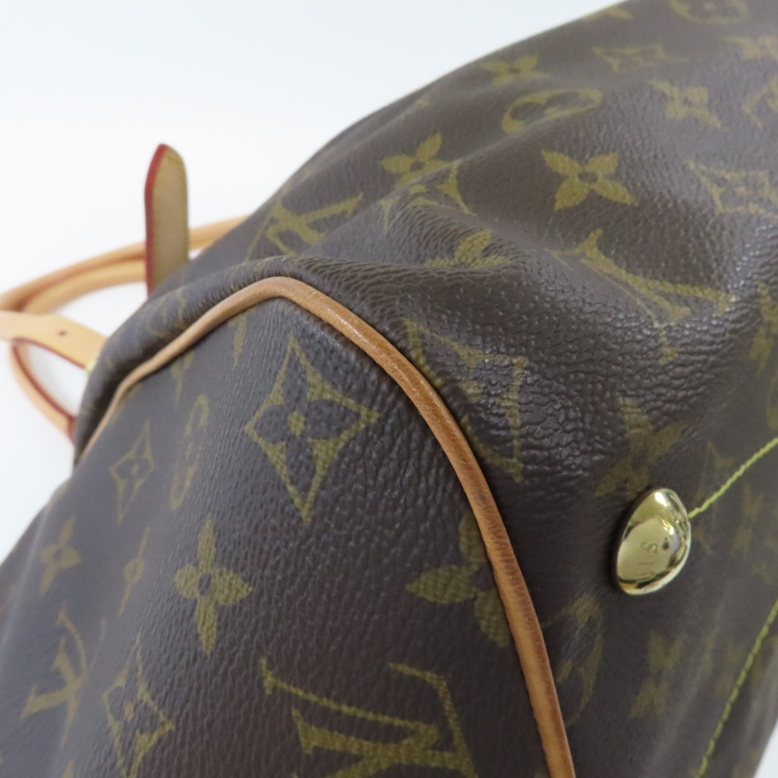 LOUIS VUITTON Monogram Tivoli GM金扣手挽袋啡色