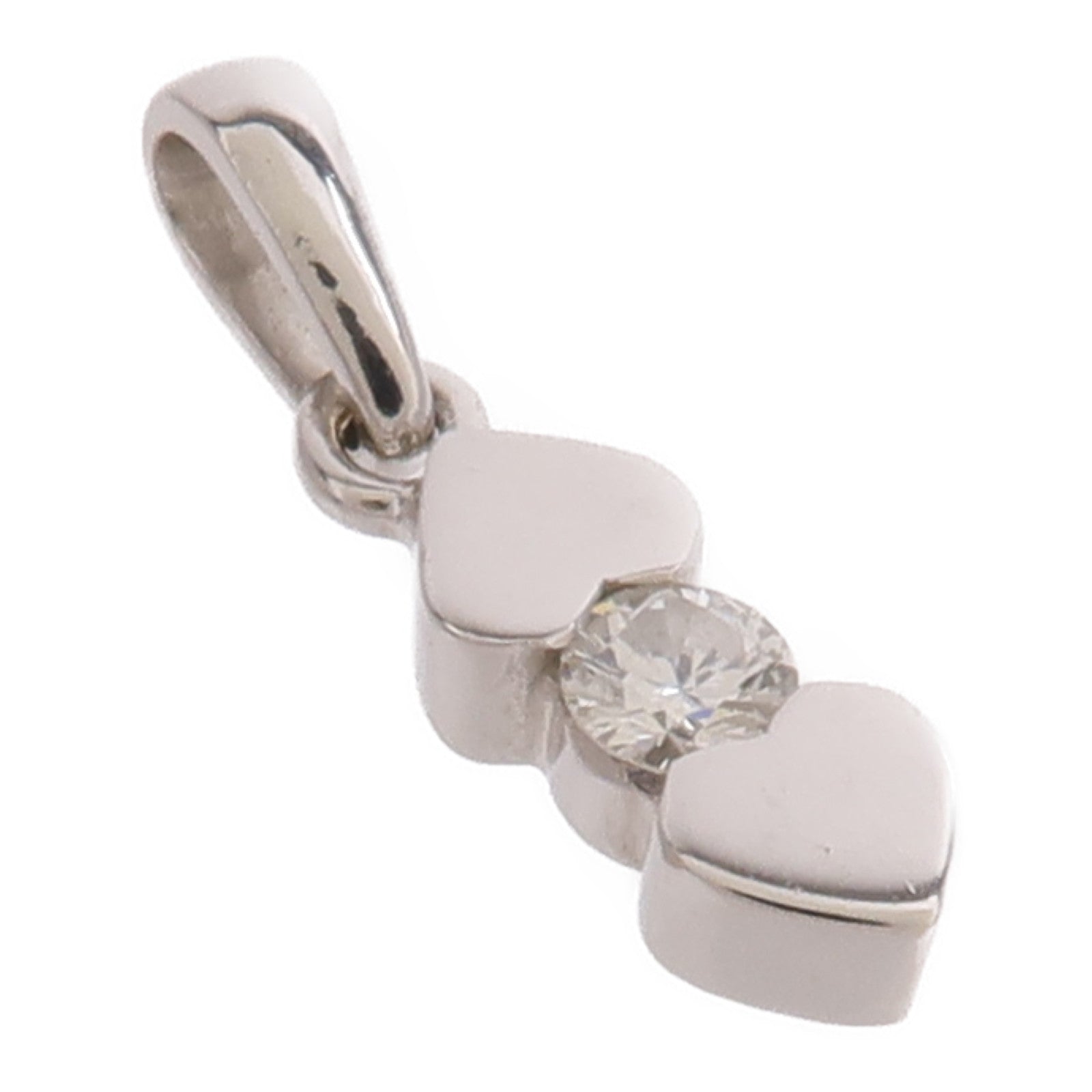 JEWELRY 18K白金Diamond Pendant Top鑽石吊墜
