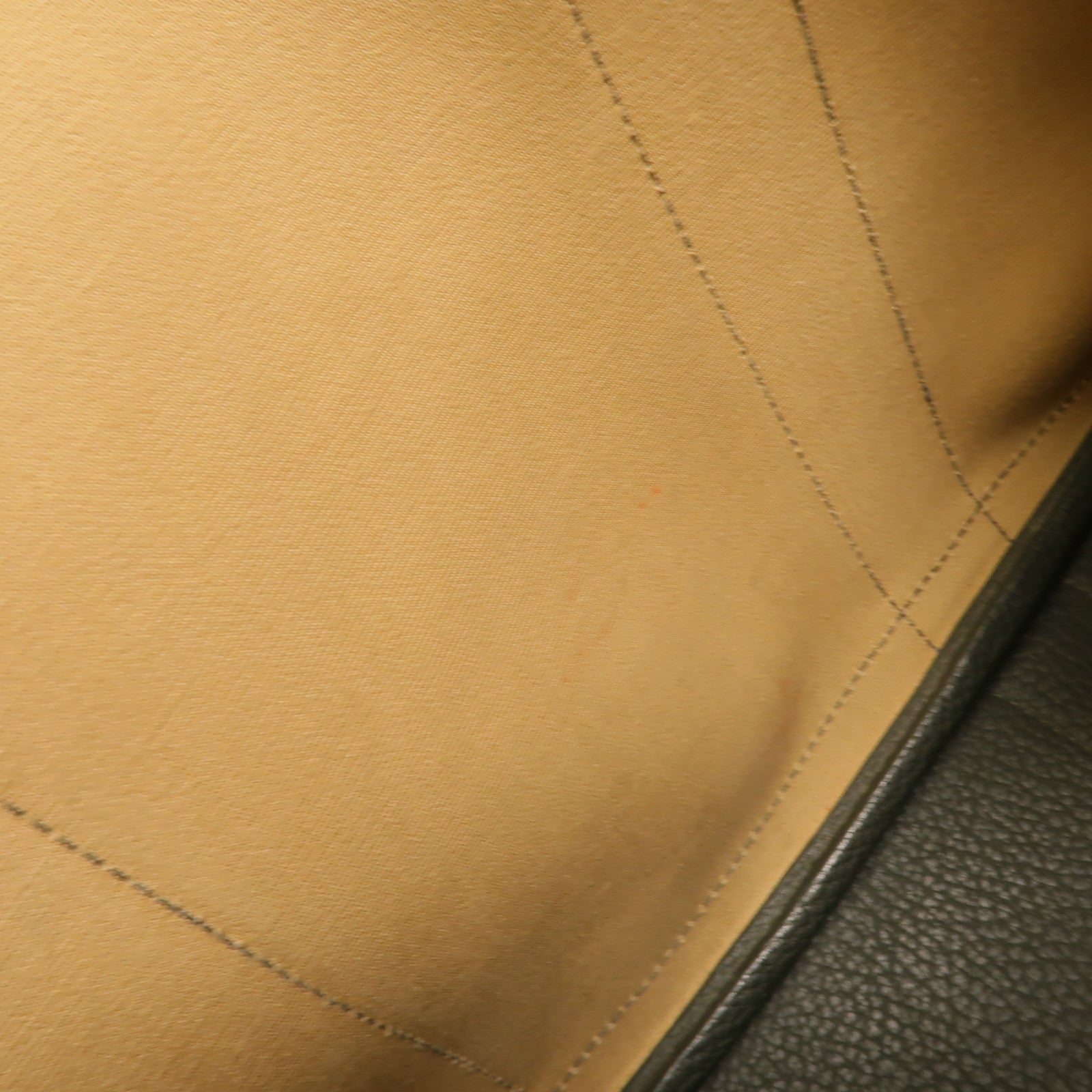 HERMES Toile/Negonda皮革Garden Party PM手挽袋Trench/Vert Fonce