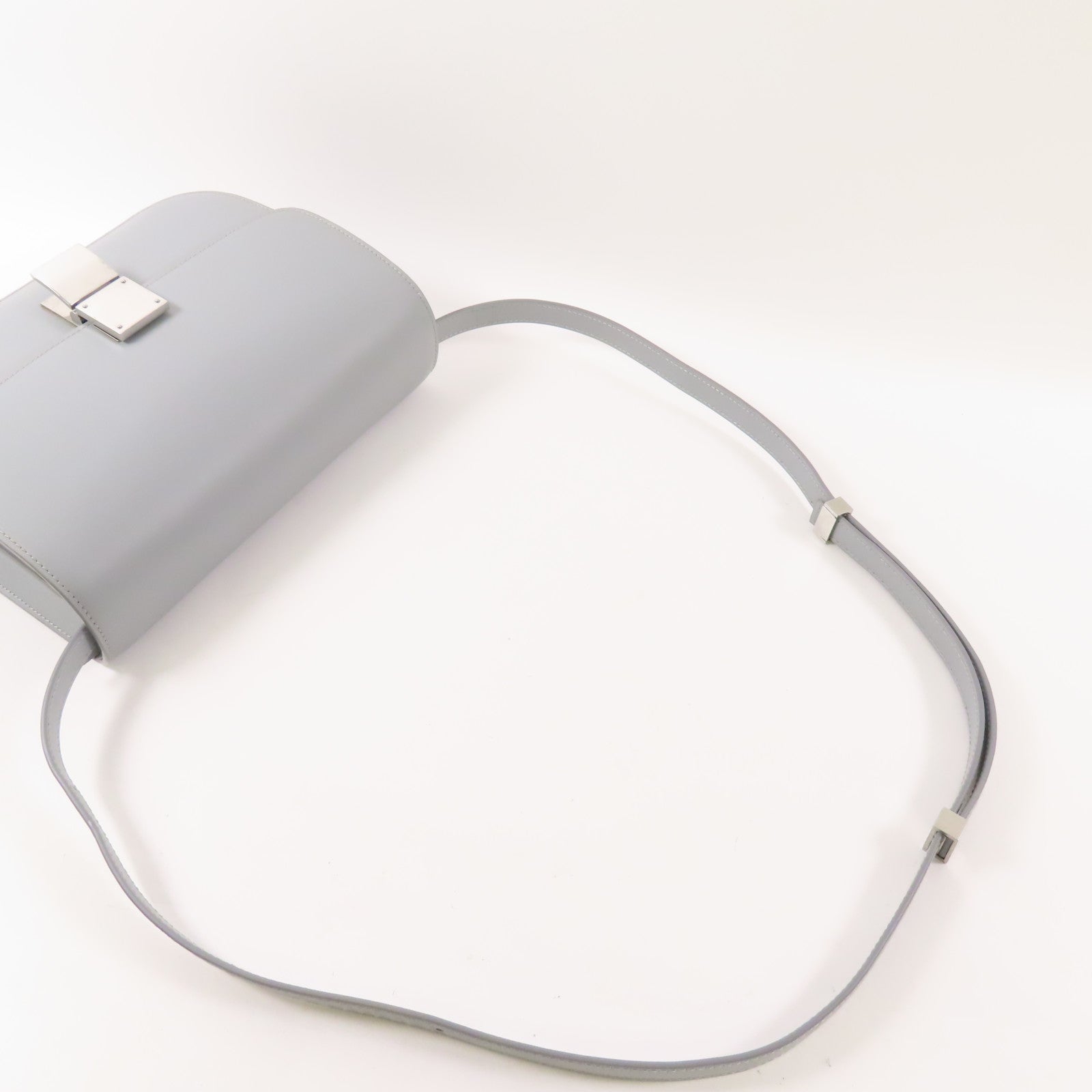 CELINE 【激減優惠】牛皮皮革Classic Box銀扣肩背袋