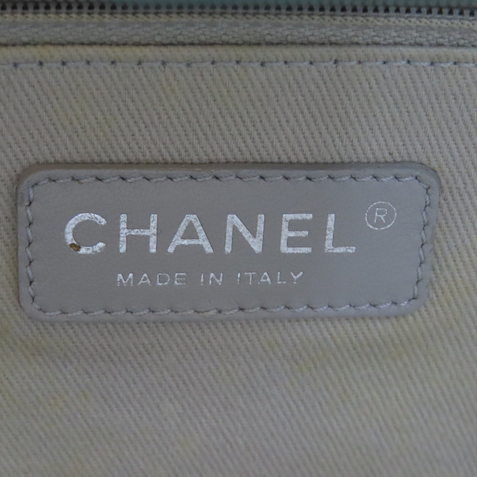 CHANEL 【激減優惠】牛皮皮革Tote Bag銀扣鏈帶手挽袋綠色