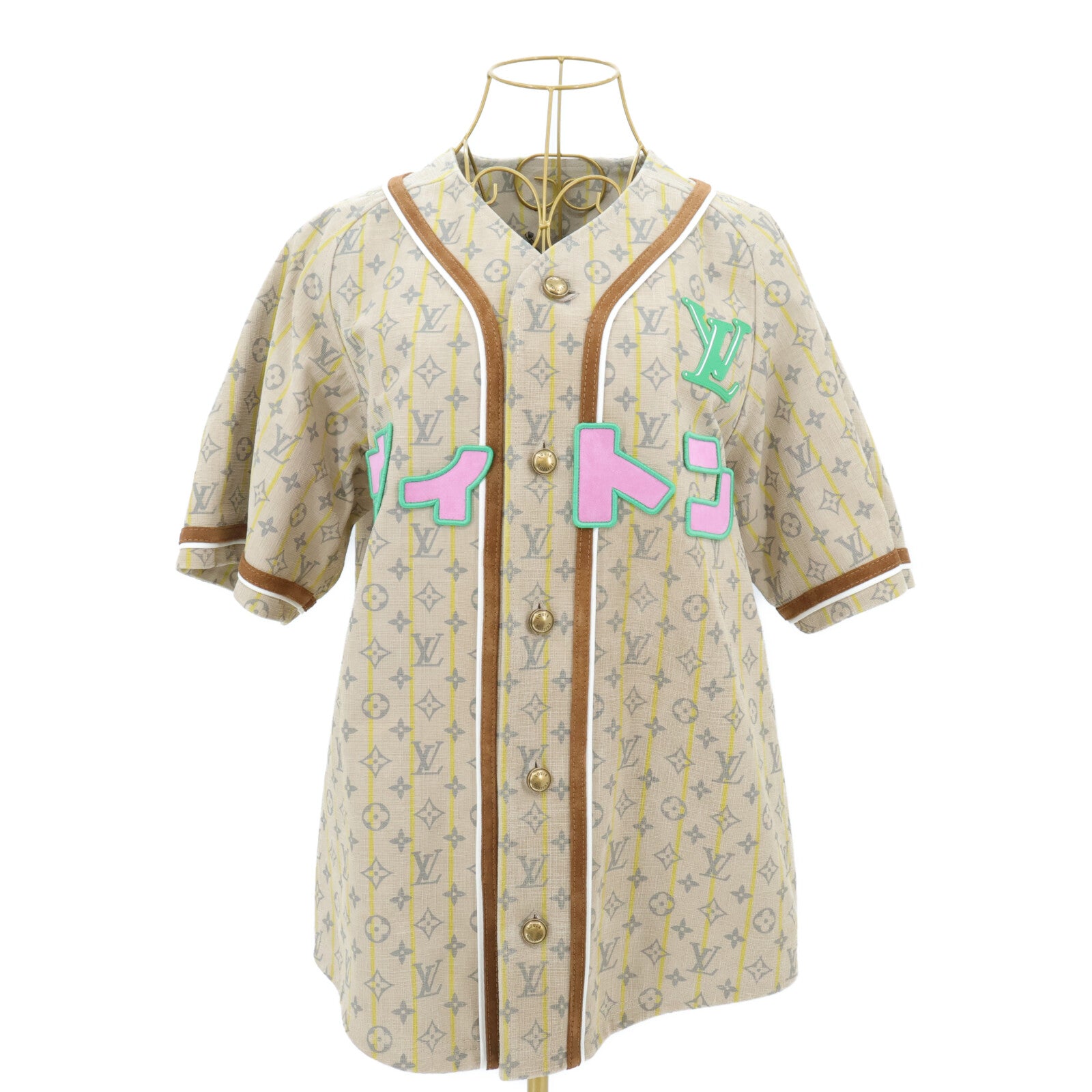 LOUIS VUITTON Leather Baseball Shirt 上衣