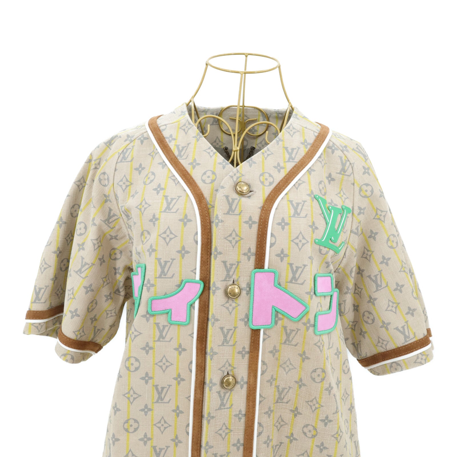 LOUIS VUITTON Leather Baseball Shirt 上衣