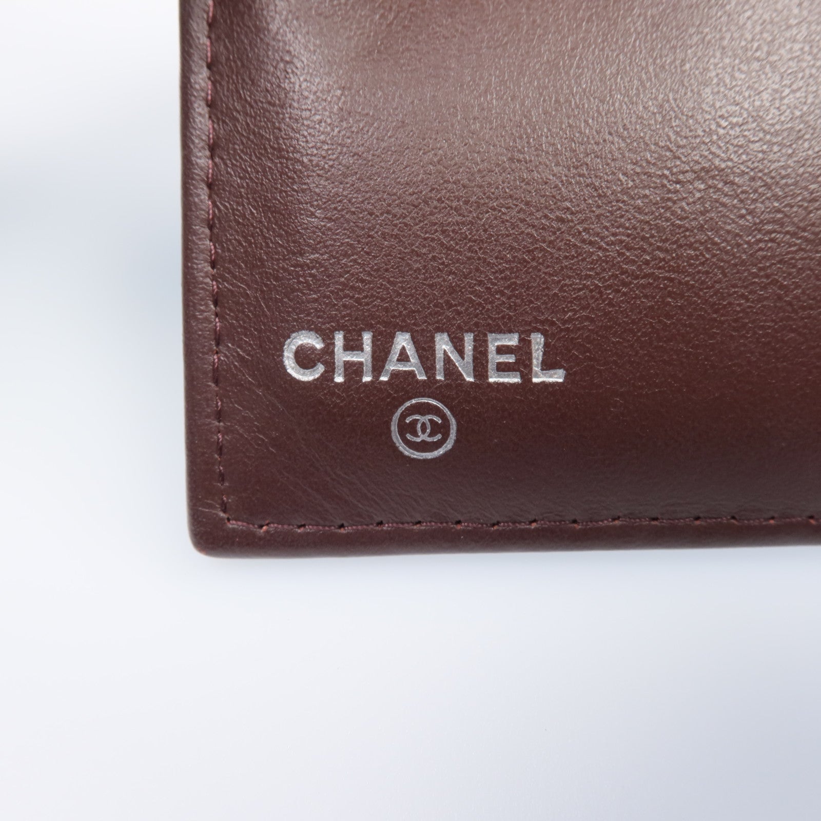 CHANEL 牛皮皮革Wallet銀扣錢包