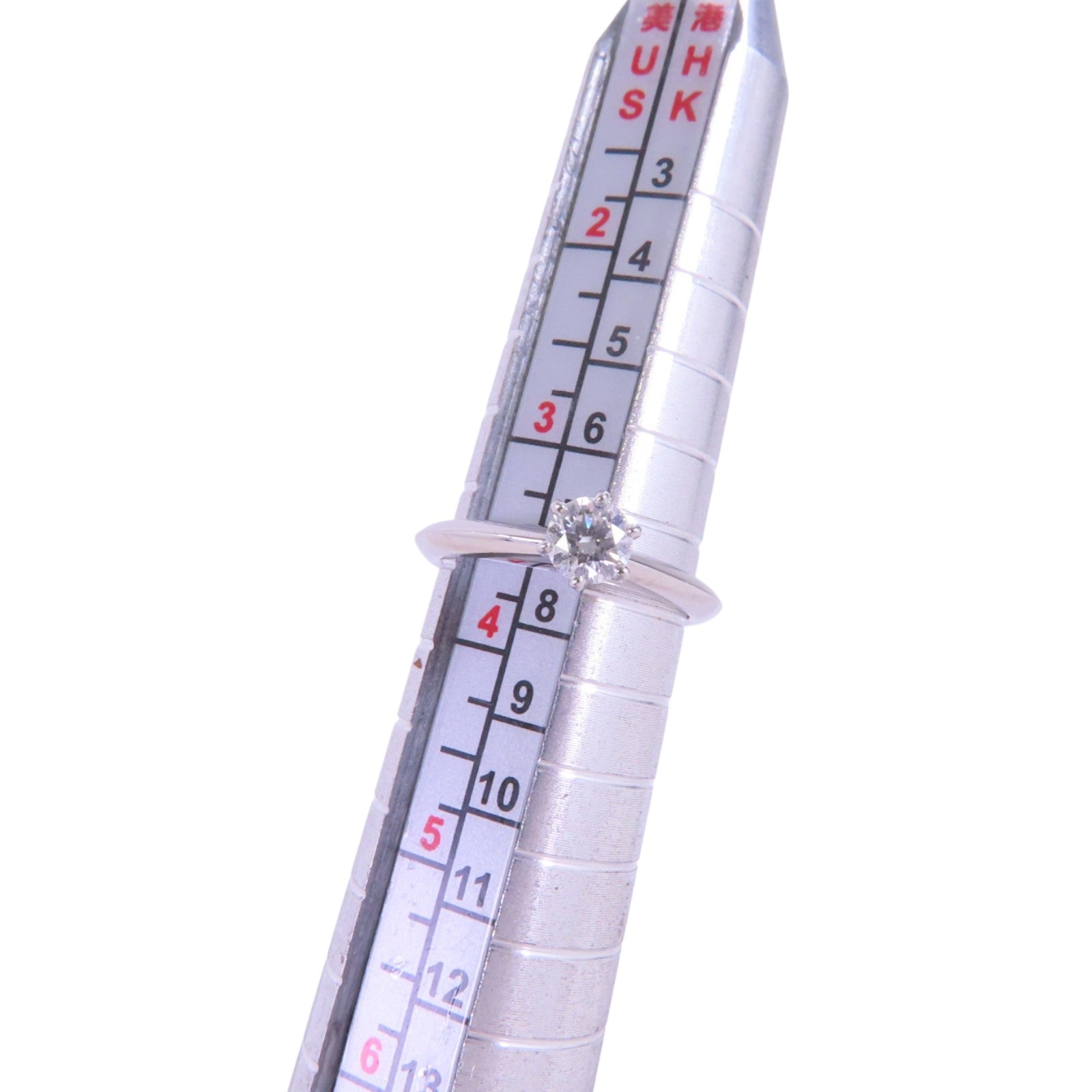 TIFFANY＆CO PT950鉑金Diamond Ring鑽石戒指US#3.5