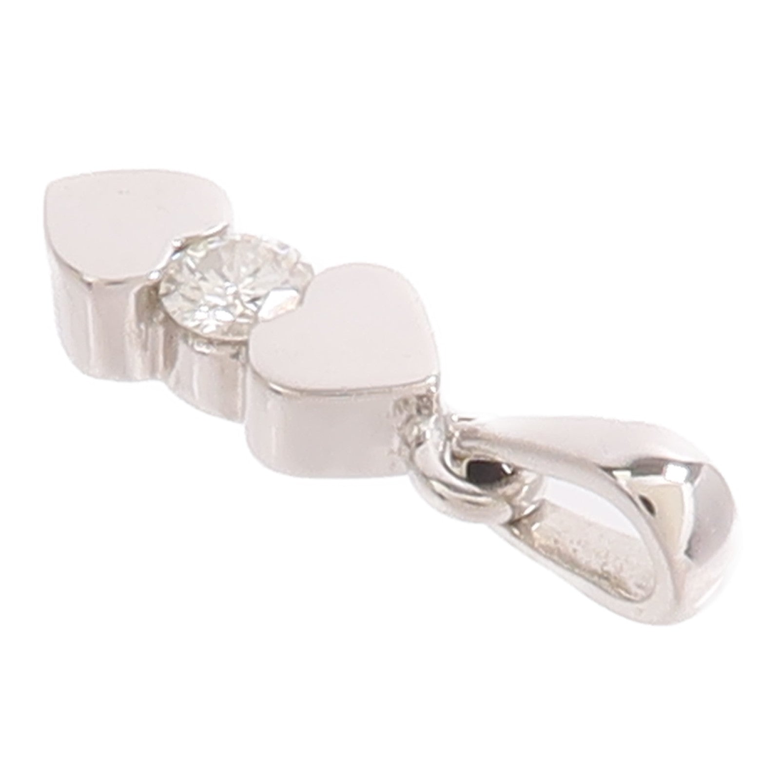 JEWELRY 18K白金Diamond Pendant Top鑽石吊墜