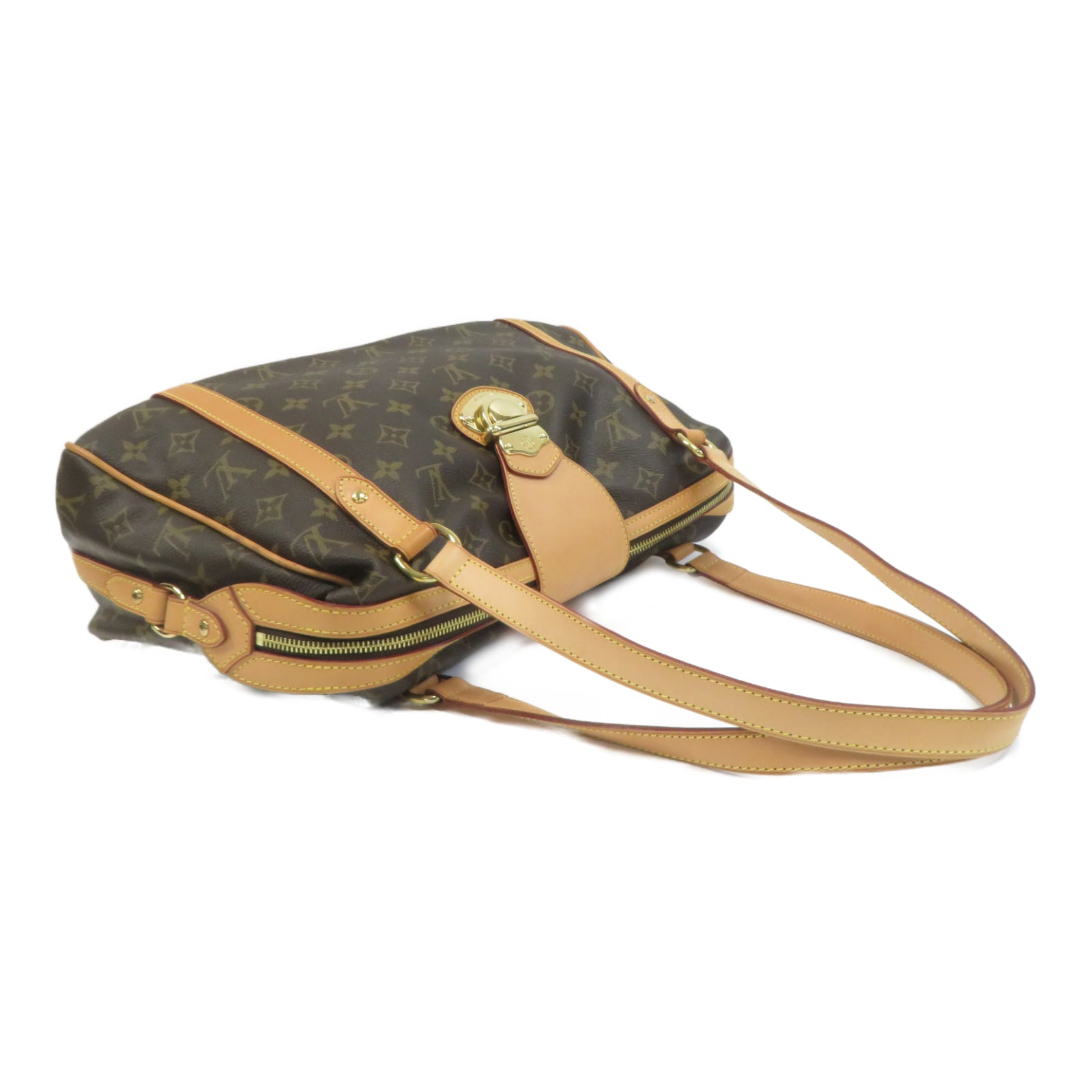 LOUIS VUITTON Monogram Stresa金扣肩背袋啡色