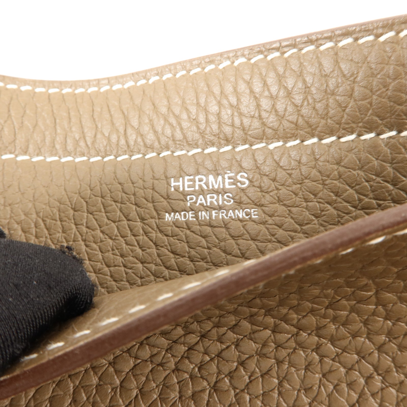 HERMES Clemence皮革Cabasellier 31肩背袋Etoupe